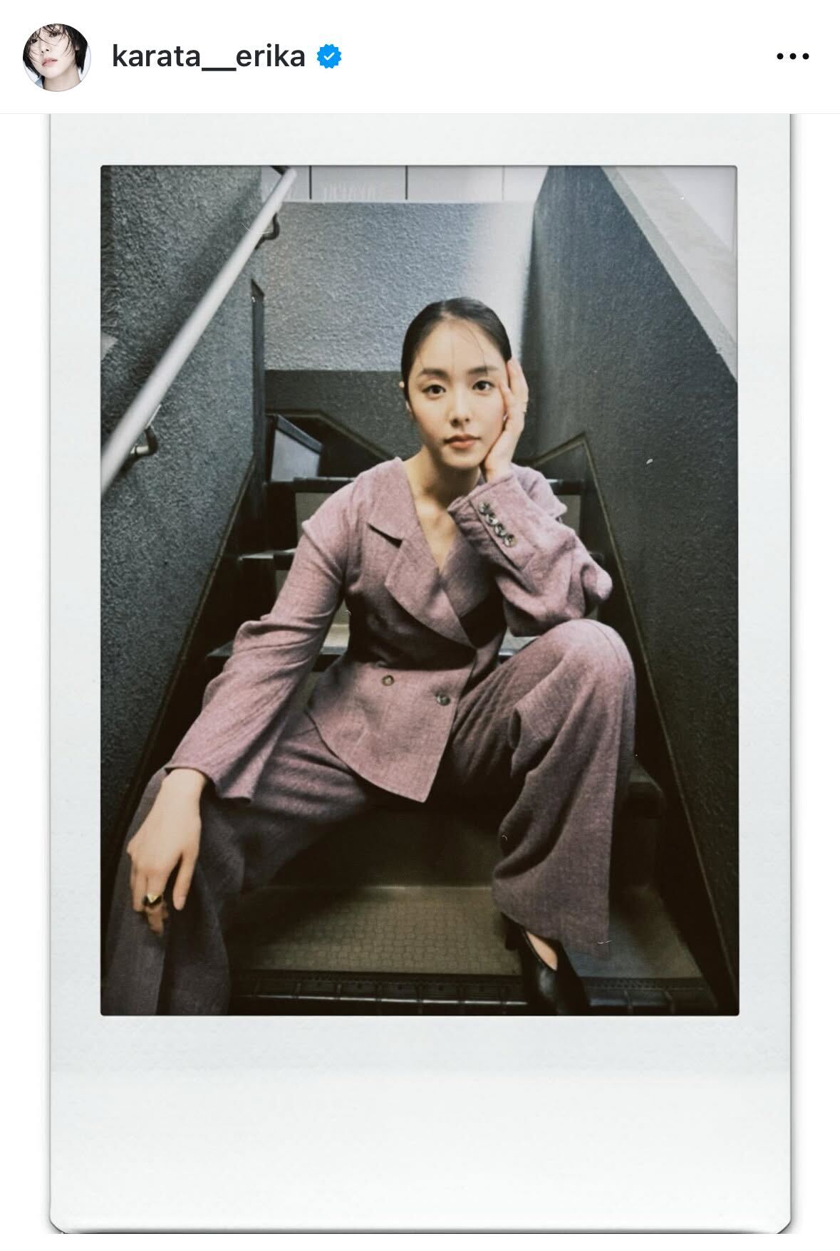 唐田えりかのインスタグラムから