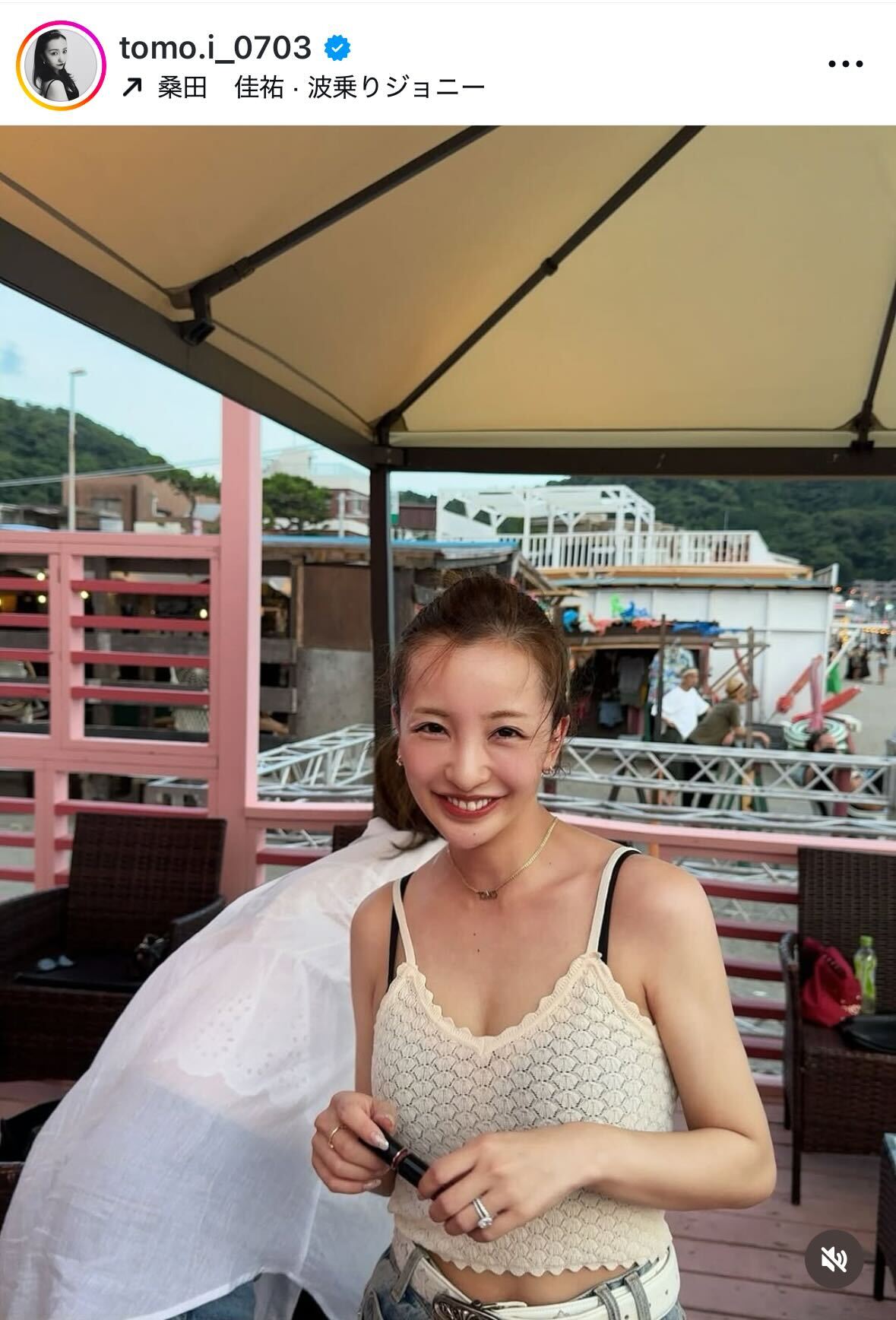 板野友美のインスタグラムから