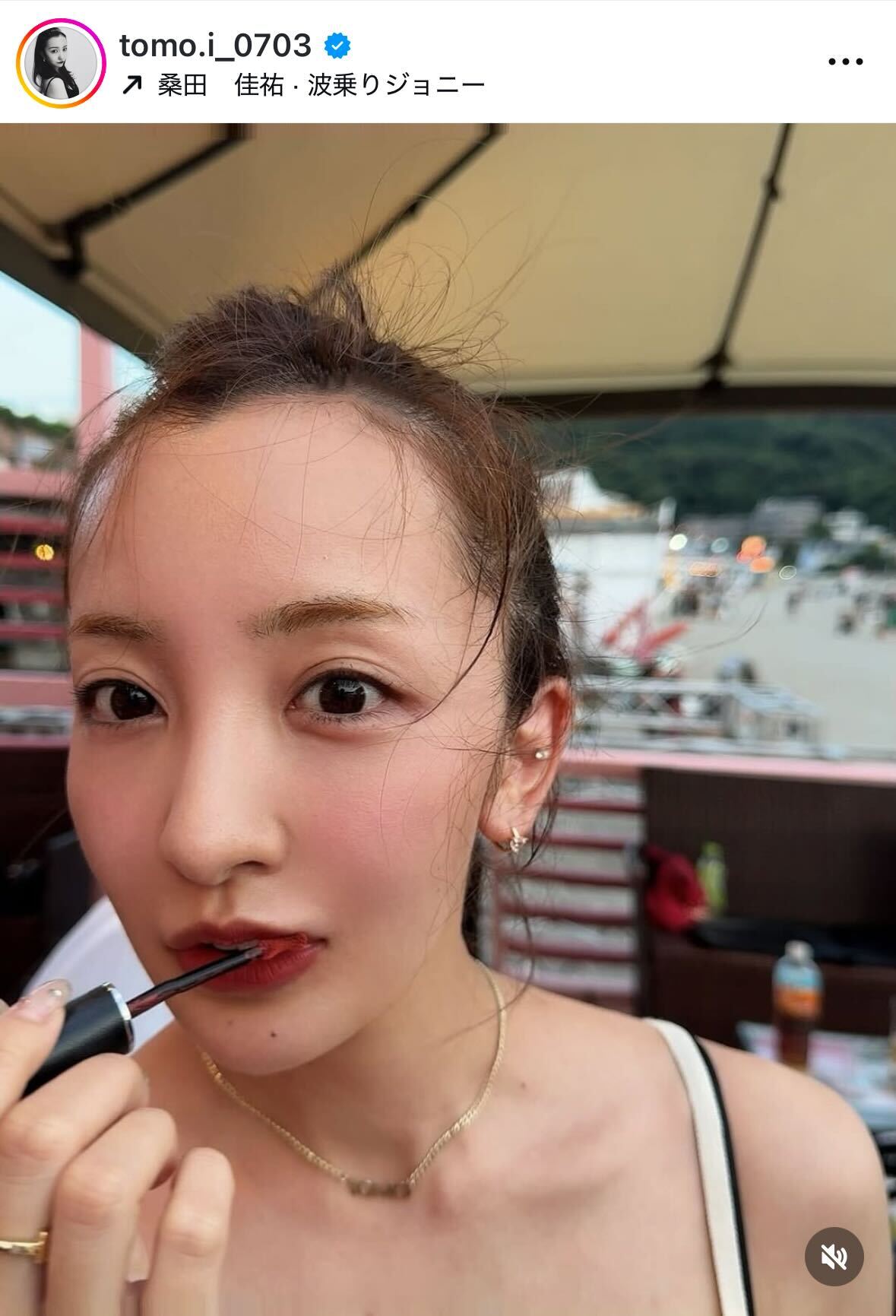 板野友美のインスタグラムから