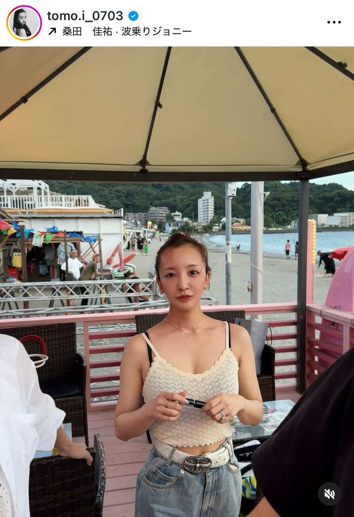 板野友美のインスタグラムから