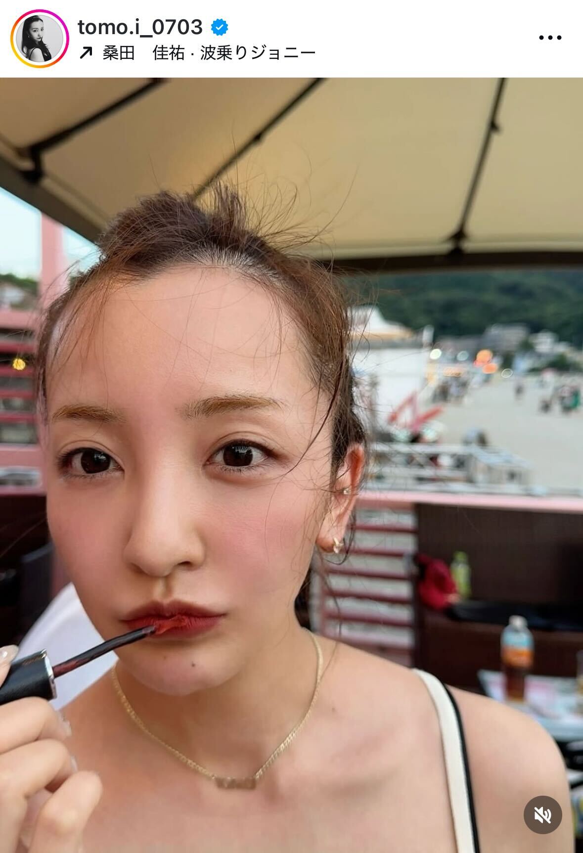 板野友美のインスタグラムから
