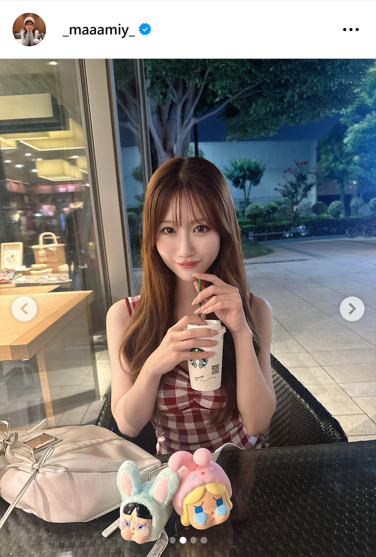 日南まみのインスタグラムから