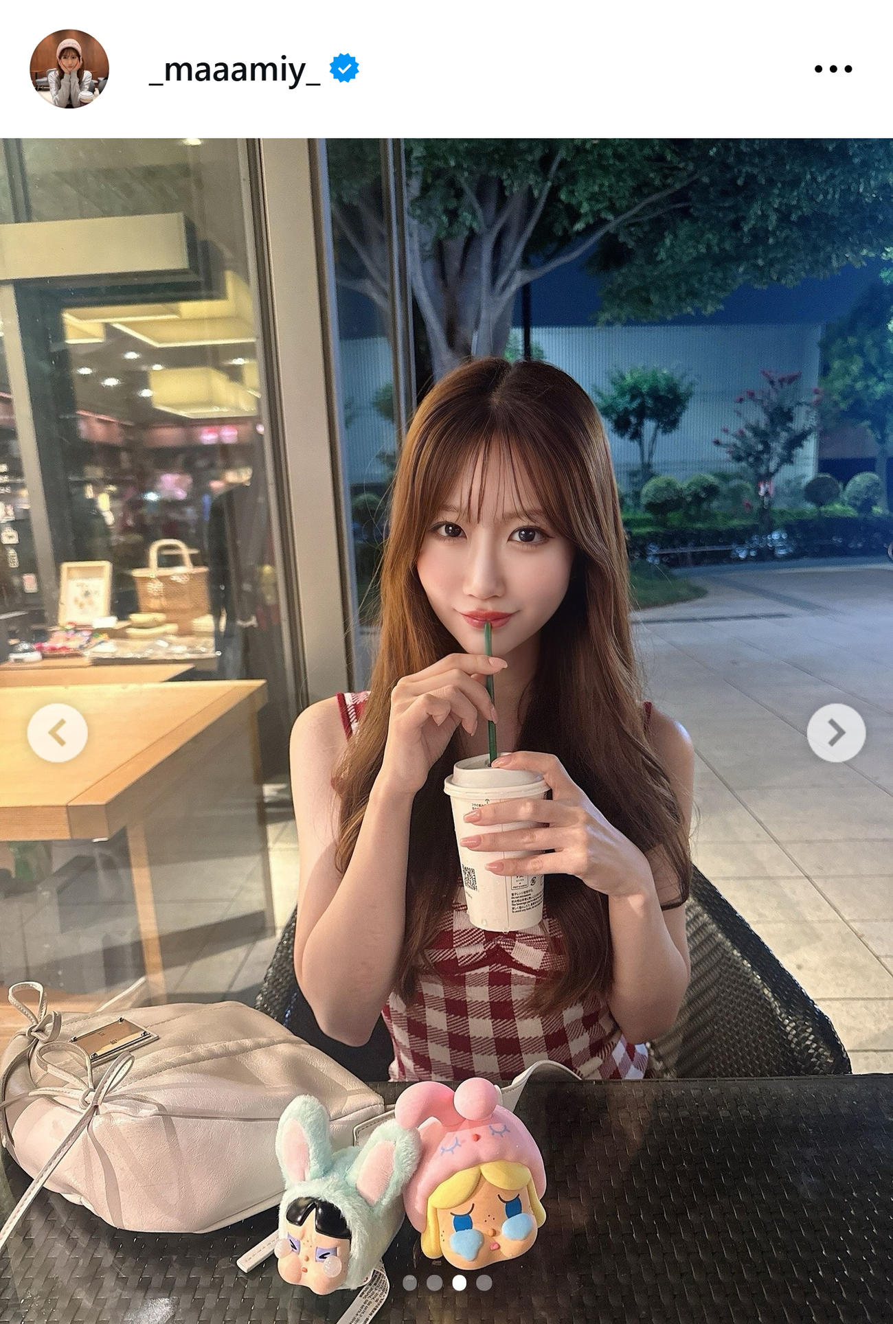 日南まみのインスタグラムから