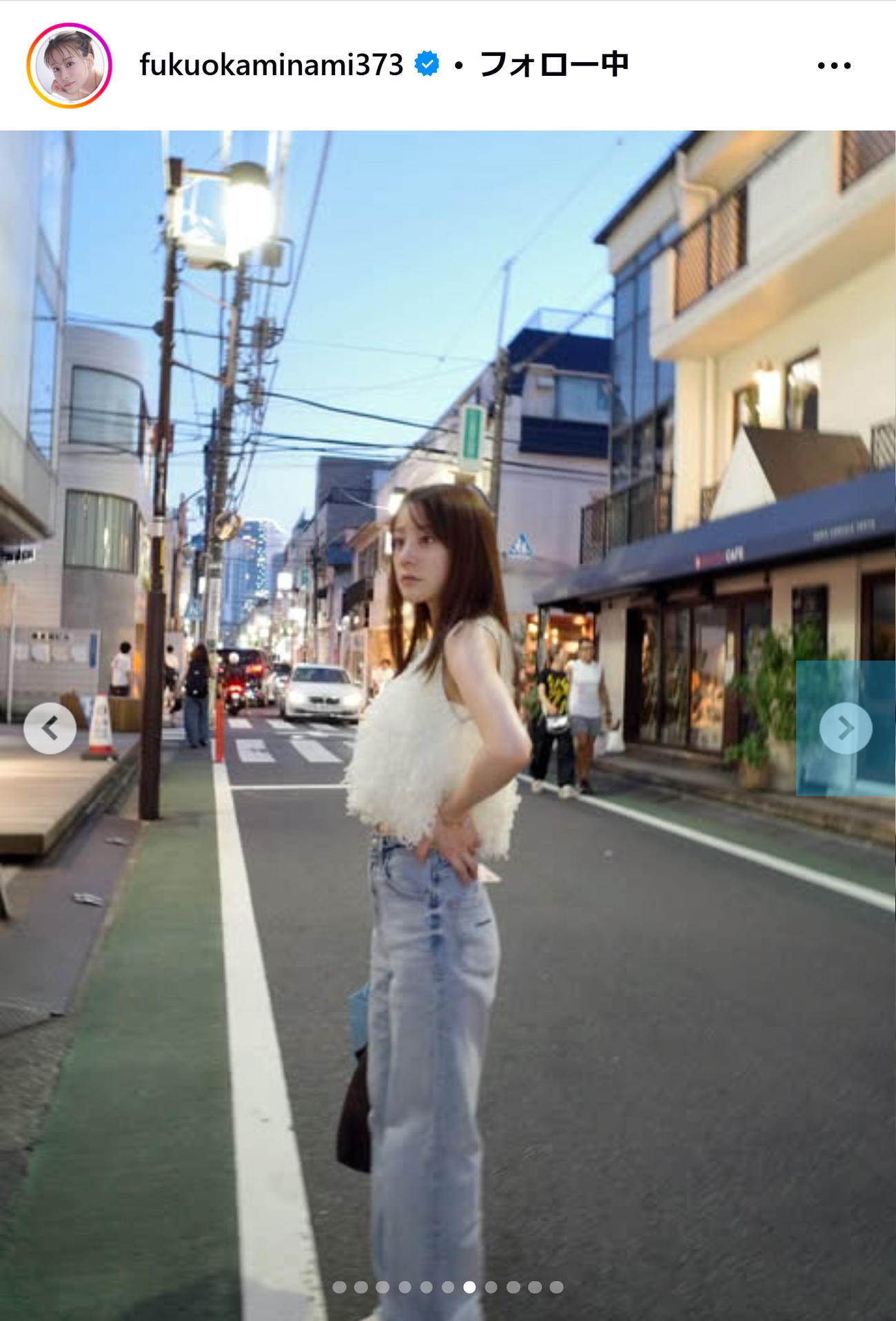 福岡みなみのインスタグラムから