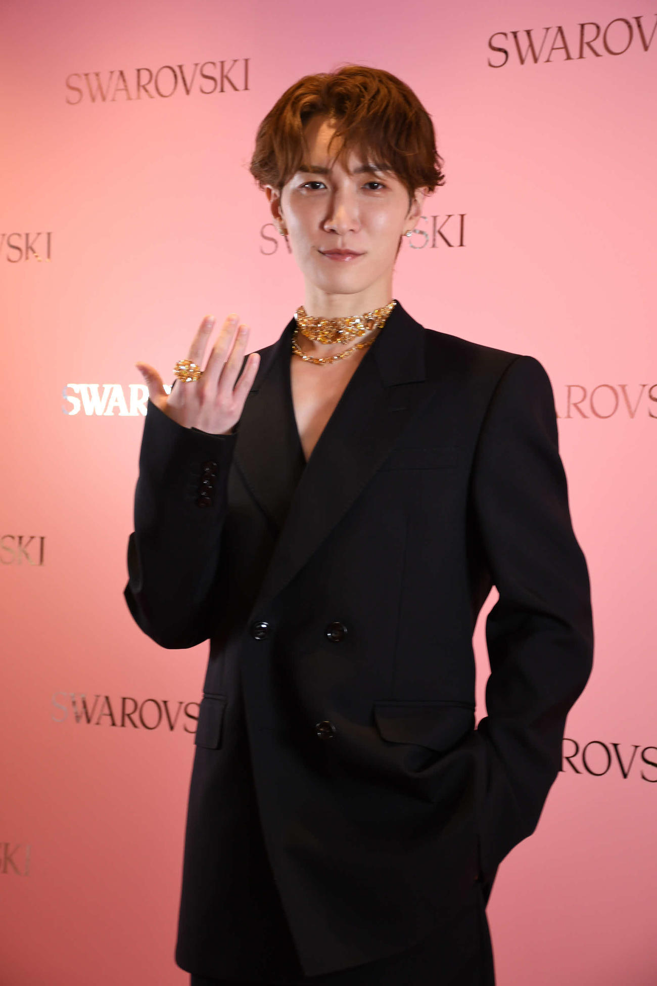 「Swarovski大阪オープニング記念発表会」に出席したSnow Man渡辺翔太（撮影・阪口孝志）