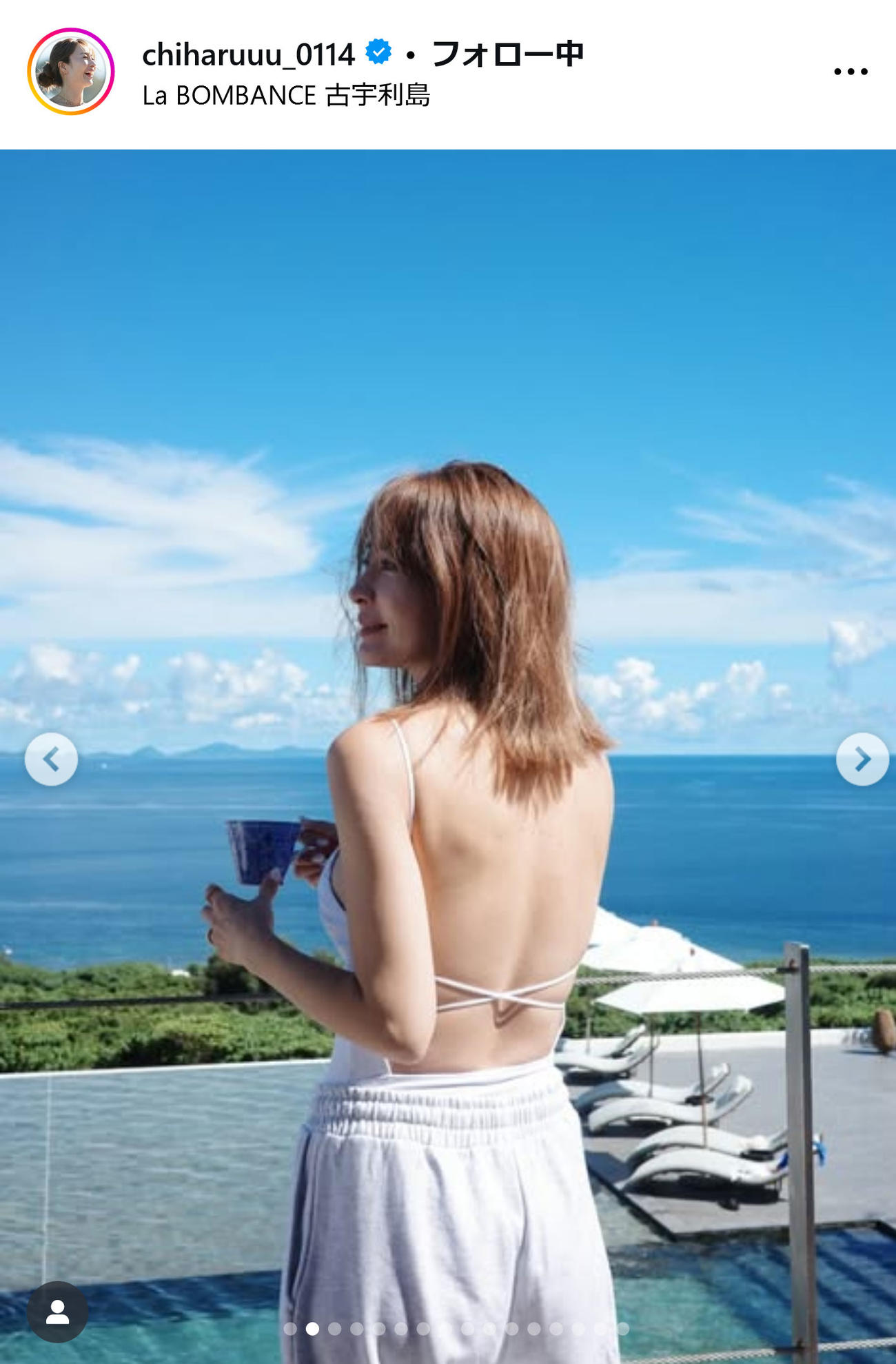 新山千春インスタグラムから