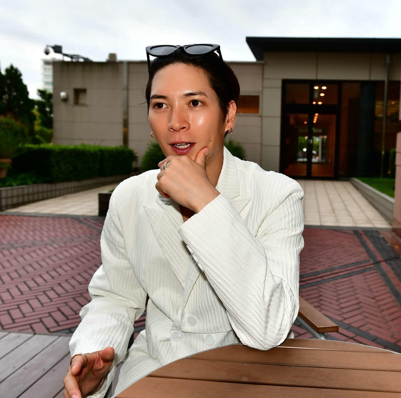 取材に応じた榿澤涼太