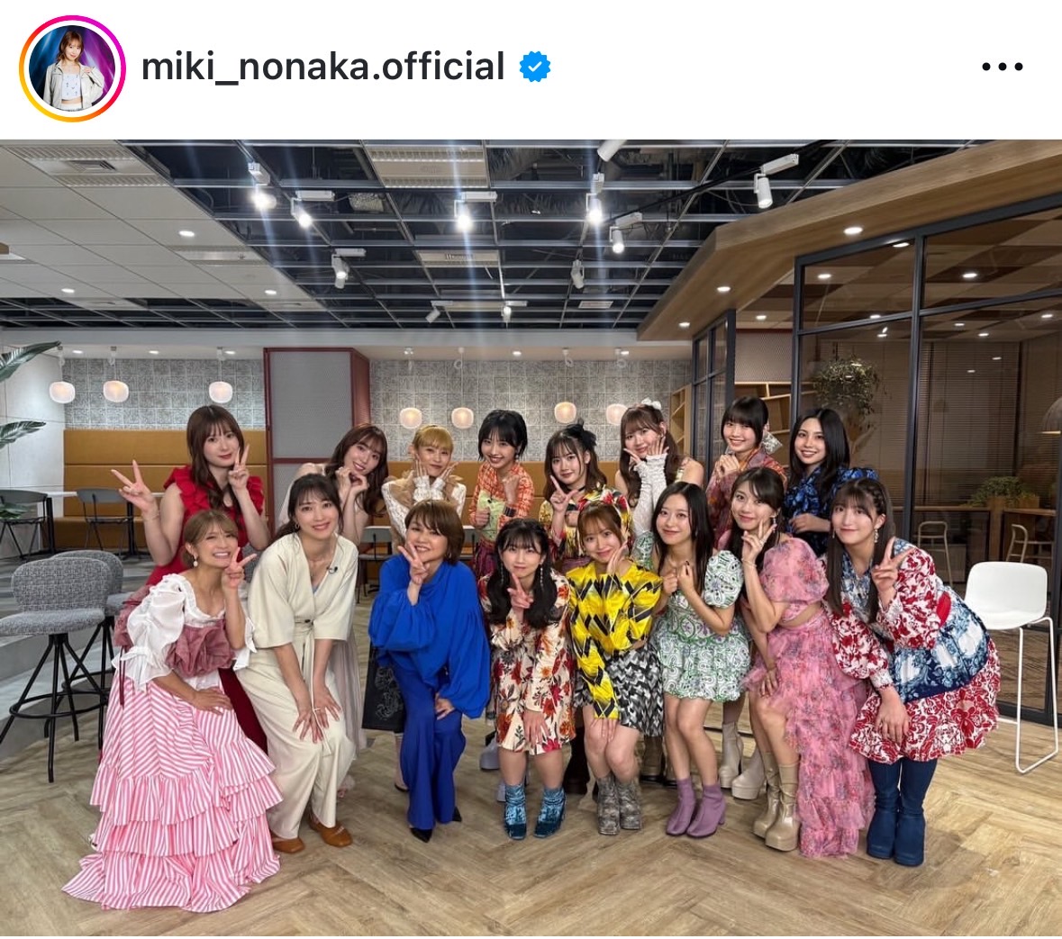 野中美希のインスタグラムから