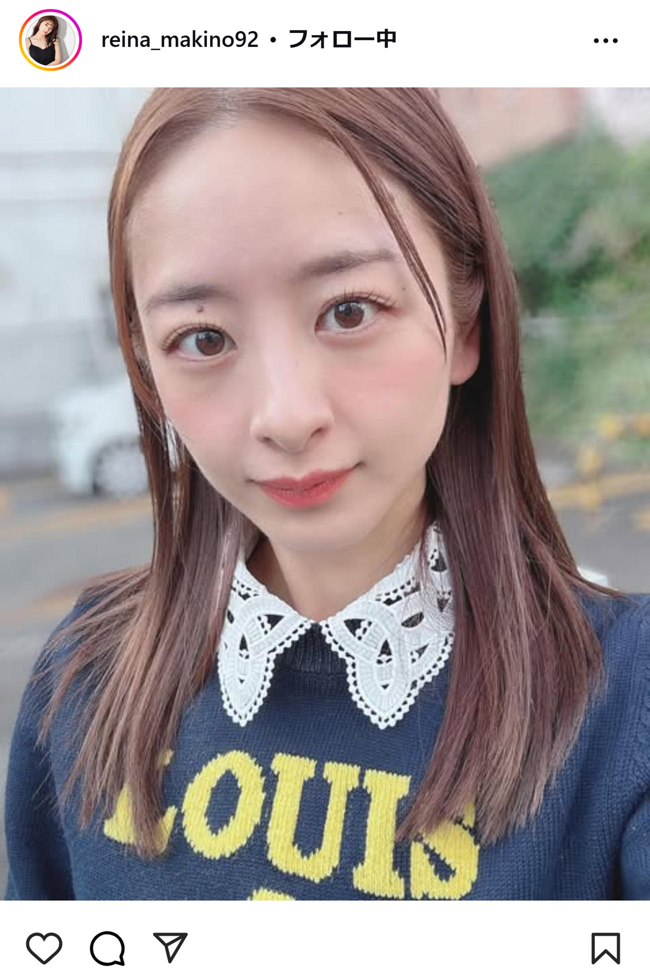 牧野澪菜のインスタグラムから