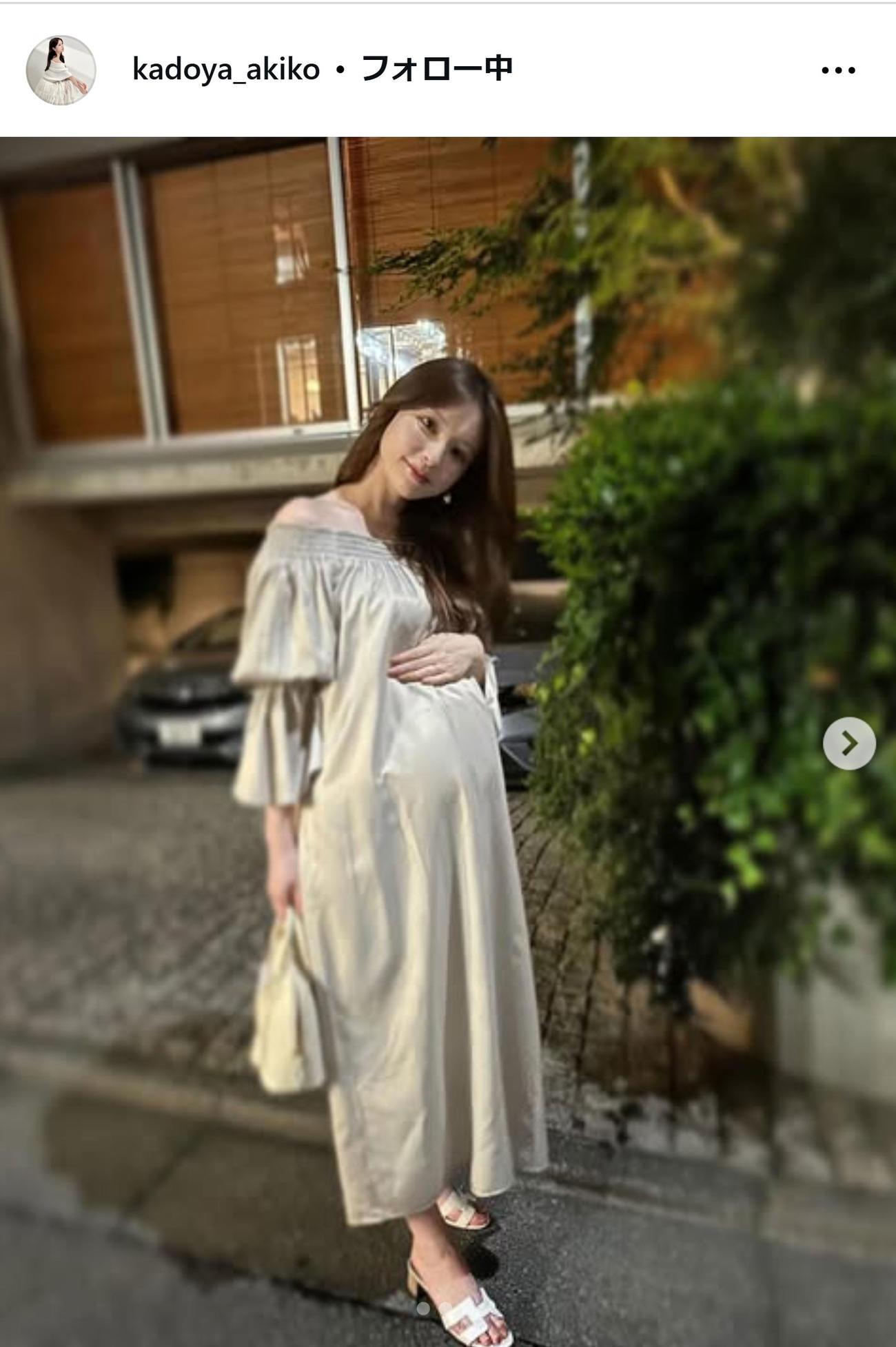 角谷暁子アナのインスタグラムから