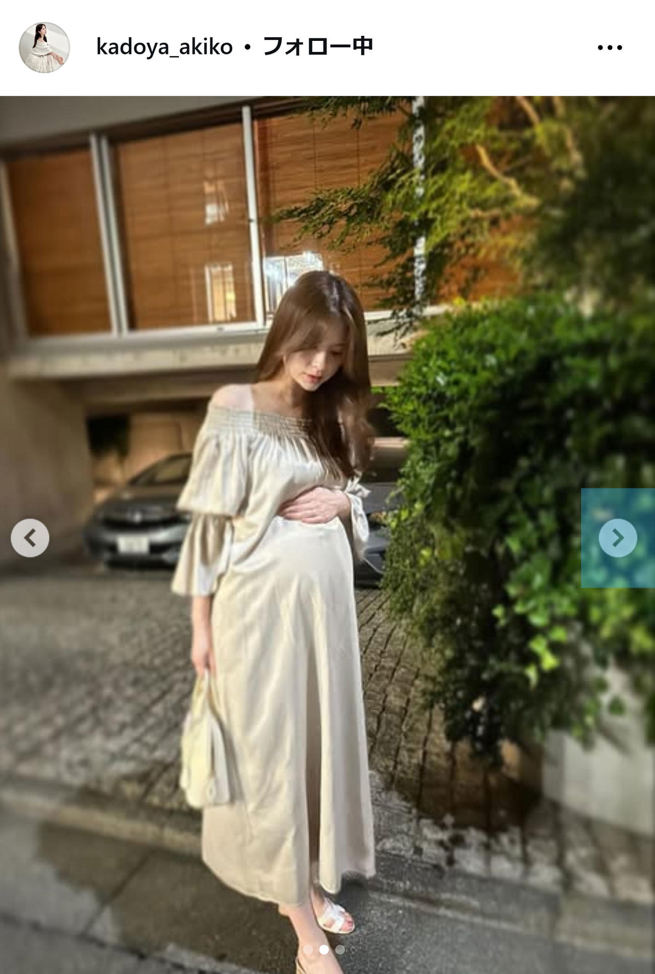 角谷暁子アナのインスタグラムから