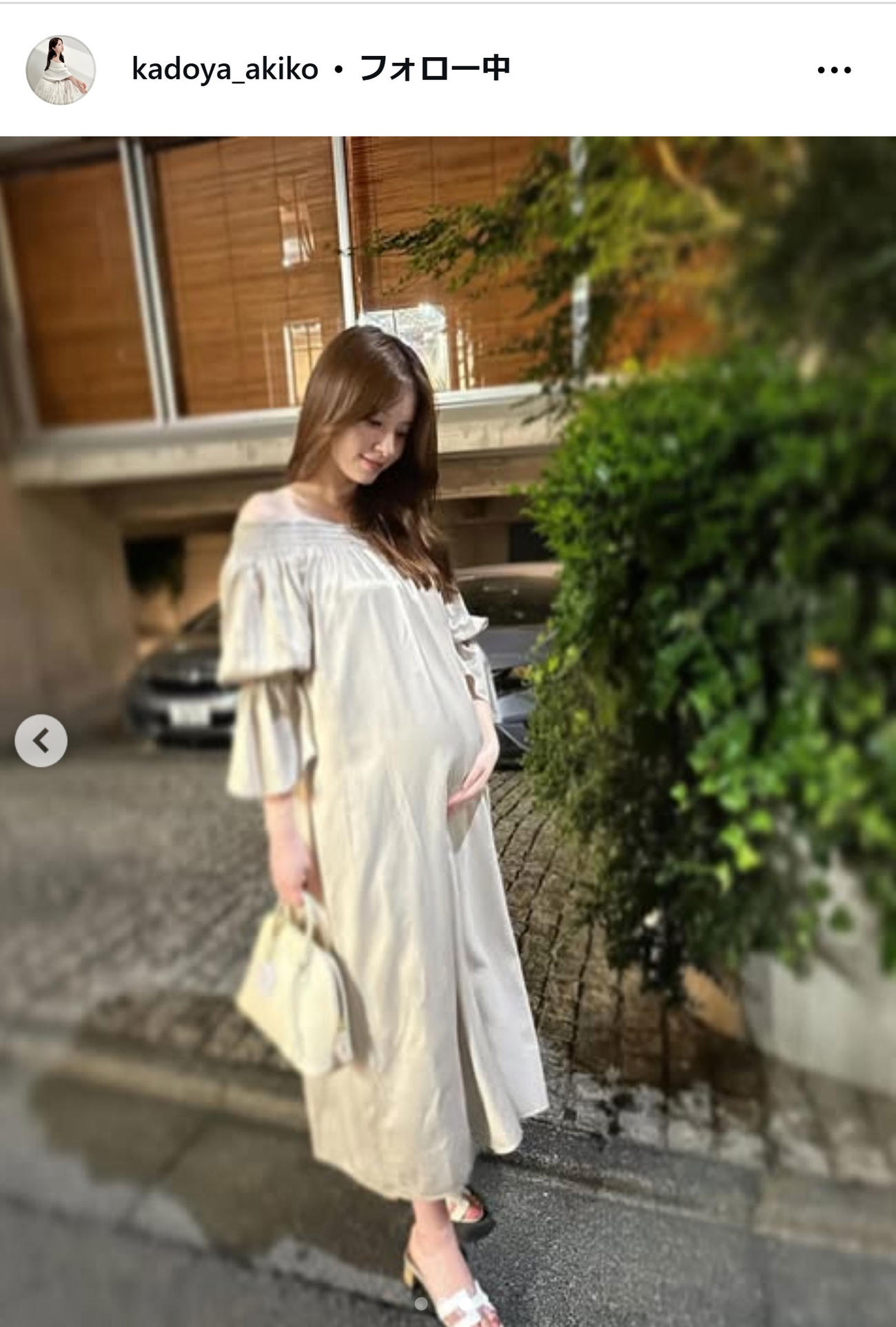 角谷暁子アナのインスタグラムから