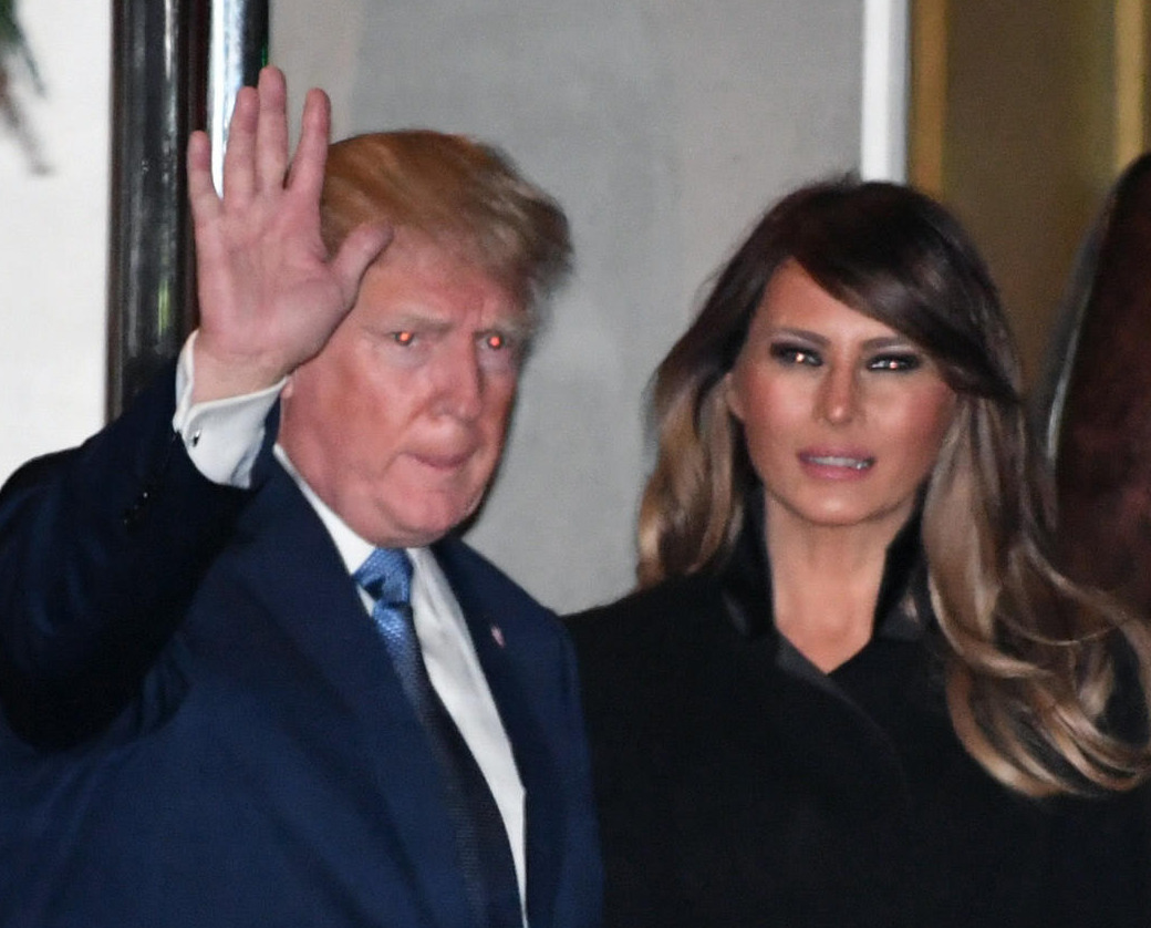 ドナルド・トランプ氏（左）とメラニア夫人