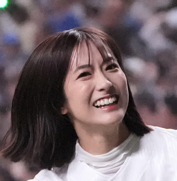 熱愛報道めぐり、リリーが相談した田村真子アナ（2025年4月撮影）
