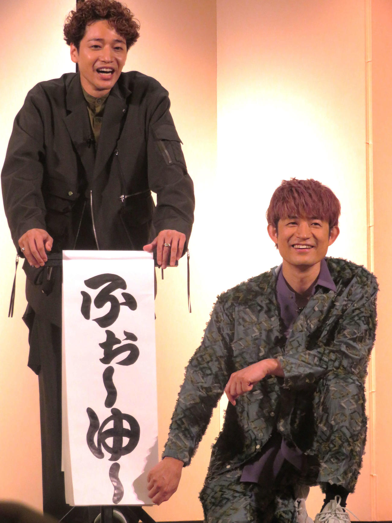 「ENTA！8 4U．Zeep in de SHOW」制作発表会見に出席したふぉ～ゆ～福田悠太（左）と松崎祐介
