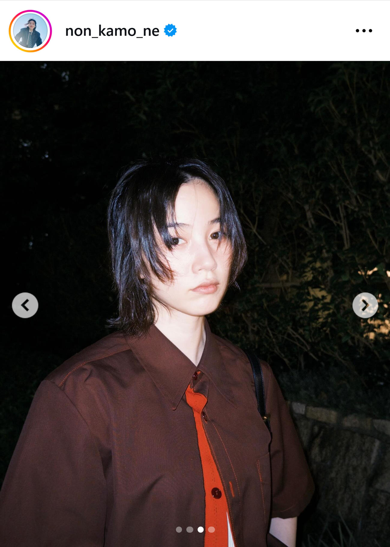 のんのインスタグラムから