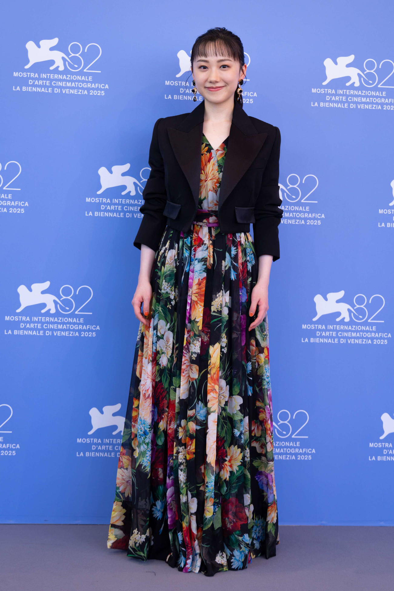 ベネチア映画祭のフォトコールに出席した芦田愛菜（（C）KAZUKO WAKYAMA）