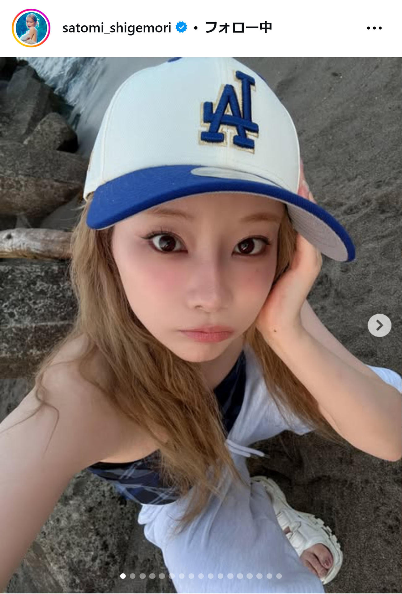 重盛さと美のインスタグラムから