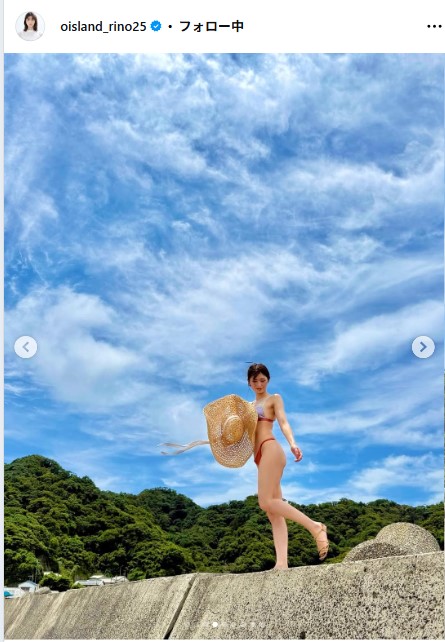大島璃乃のインスタグラムから
