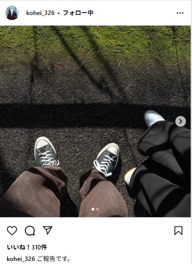 KOHEIのインスタグラムから