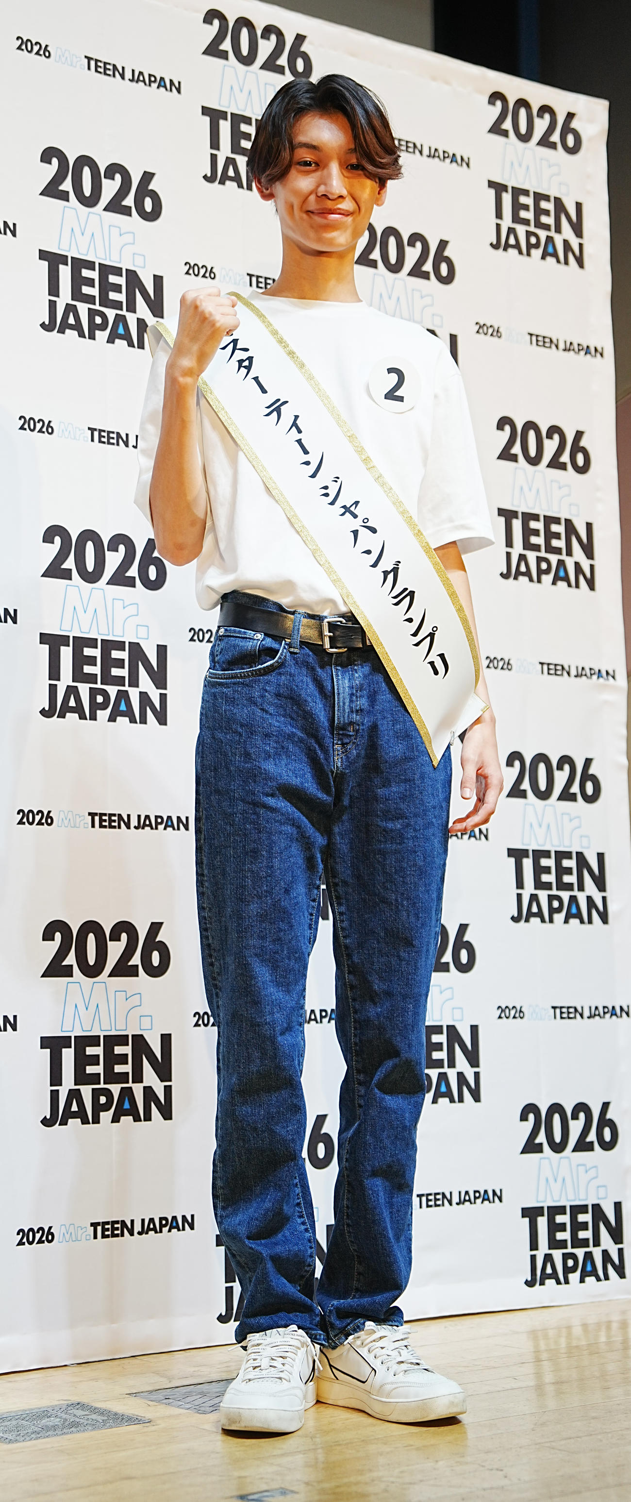 2026ミスター・ティーン・ジャパン決定戦で初代グランプリに輝いた水戸虹一輝（撮影・小沢裕）