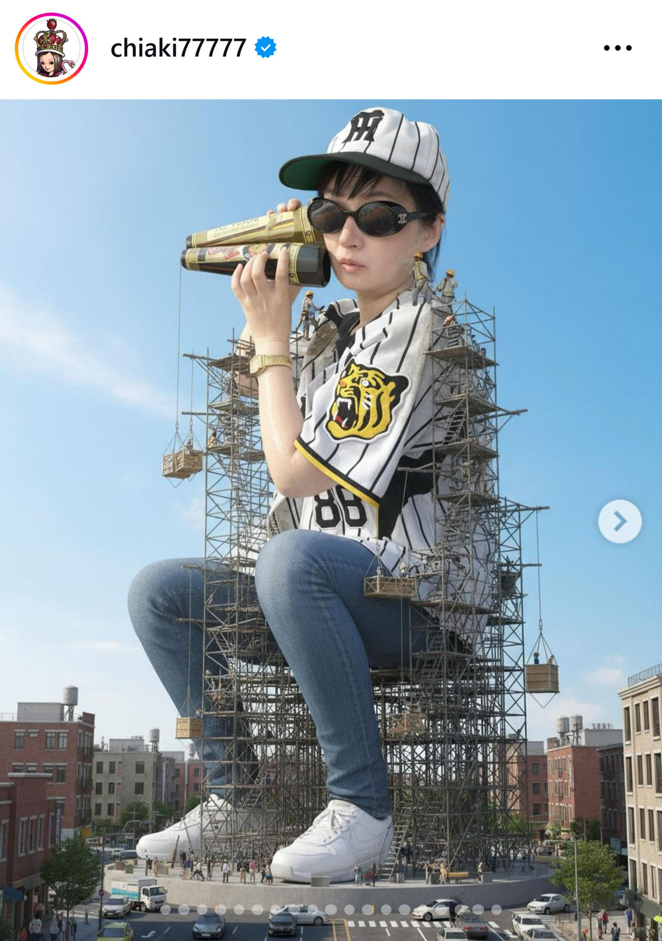 千秋のインスタグラムから