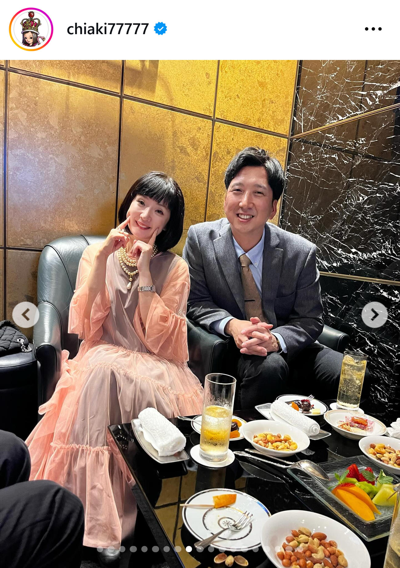 千秋のインスタグラムから