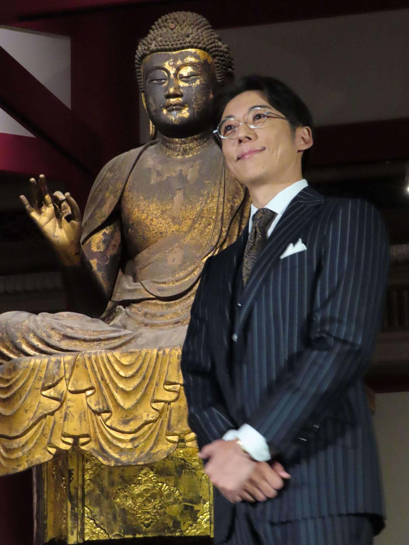 特別展「運慶　祈りの空間－興福寺北円堂」取材会を行った高橋一生