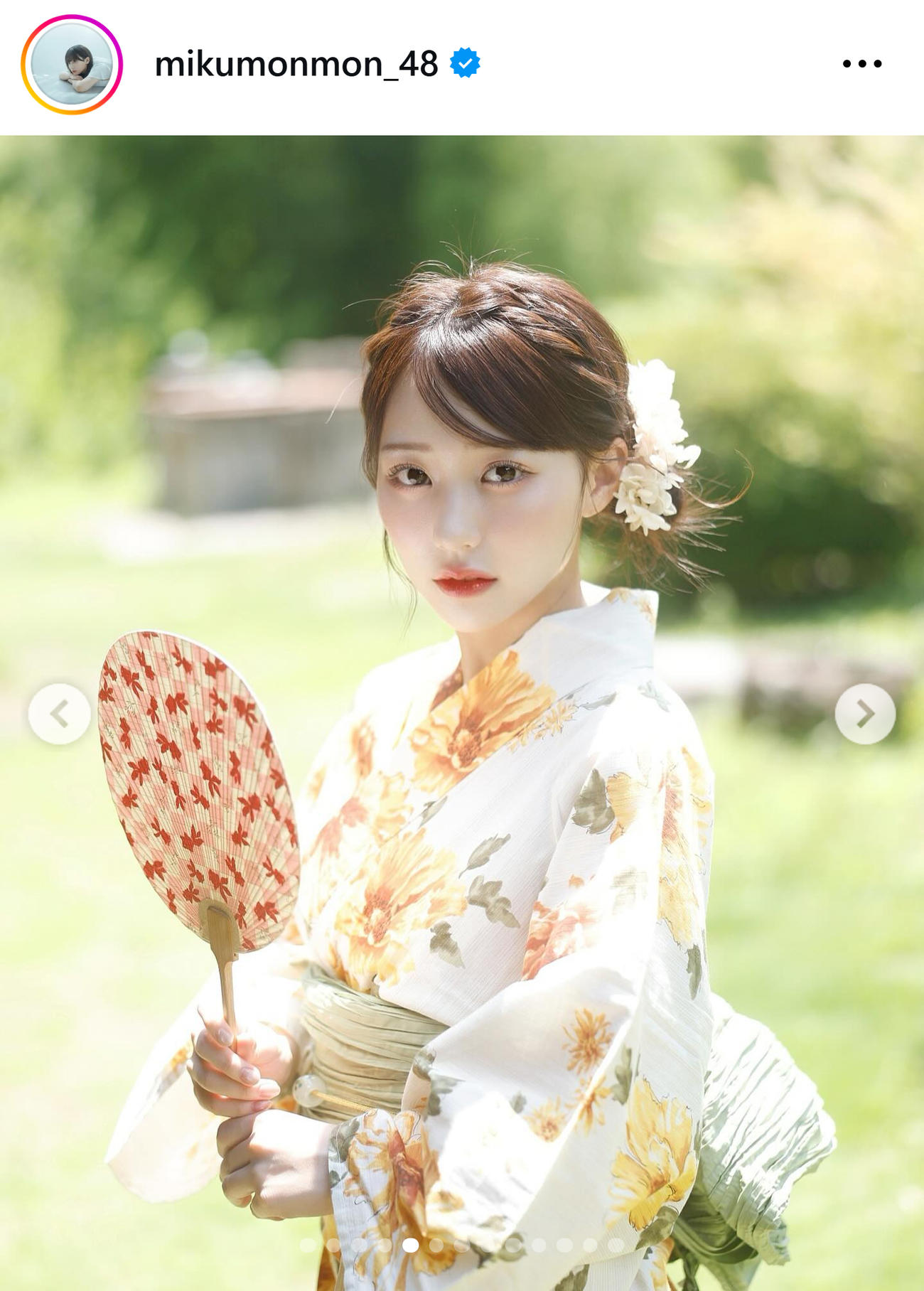 田中美久のインスタグラムから