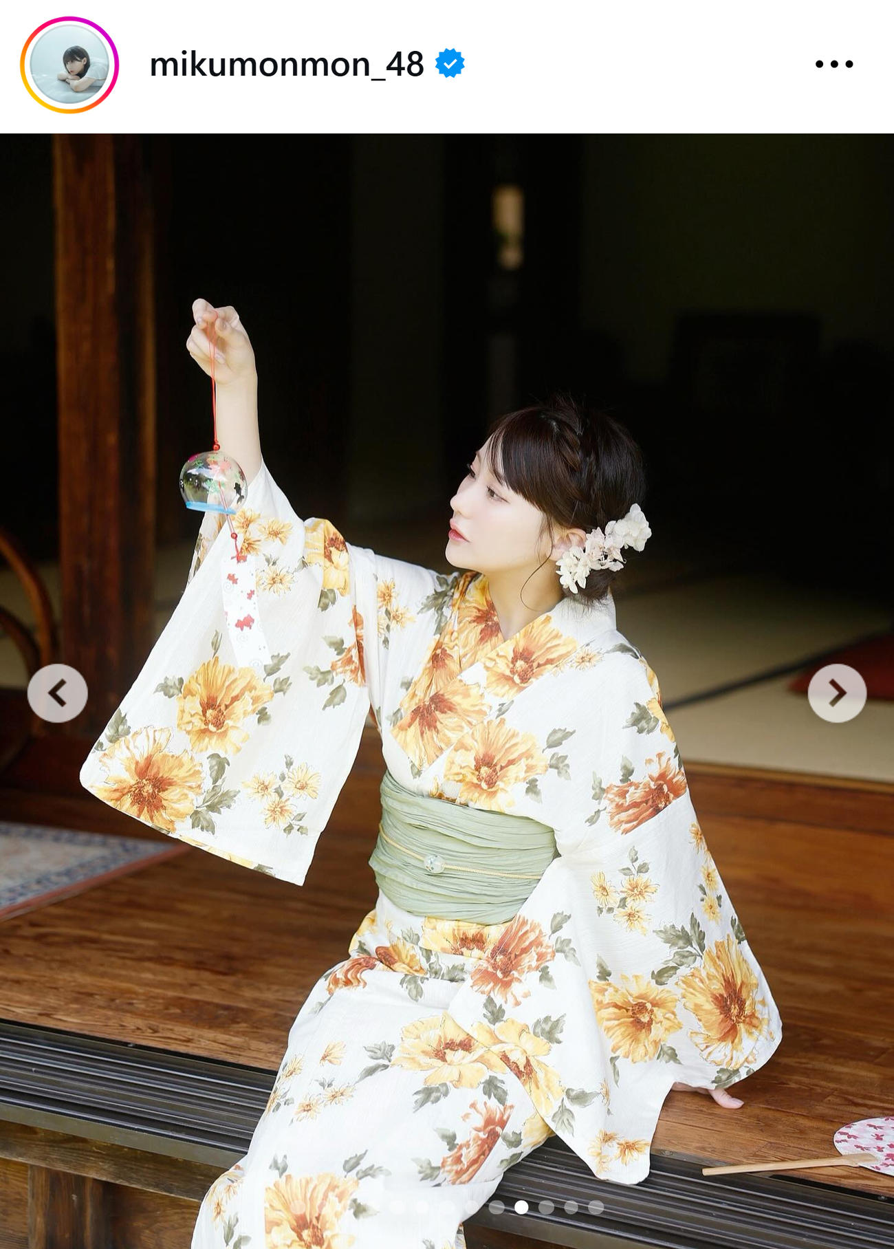 田中美久のインスタグラムから