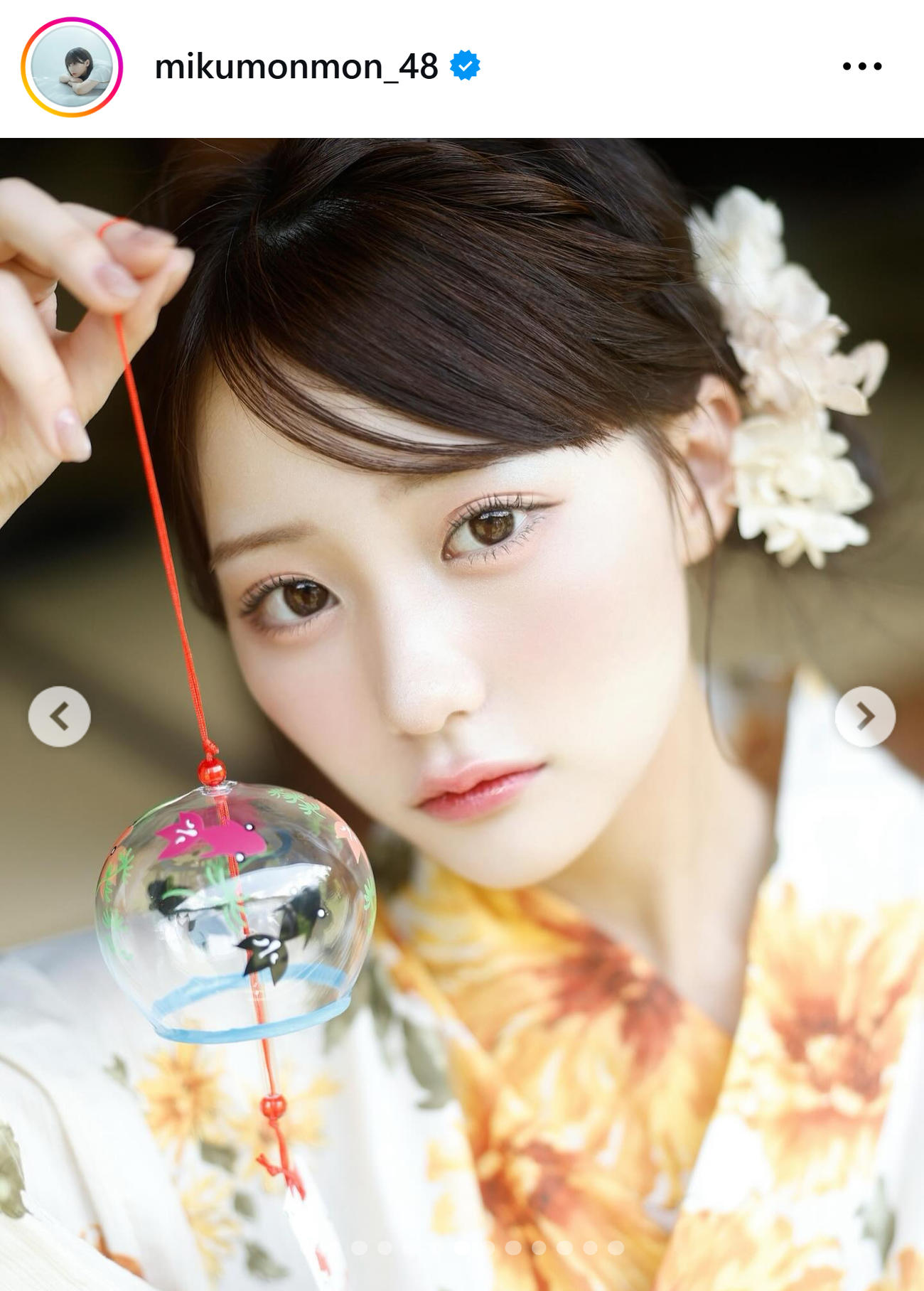 田中美久のインスタグラムから