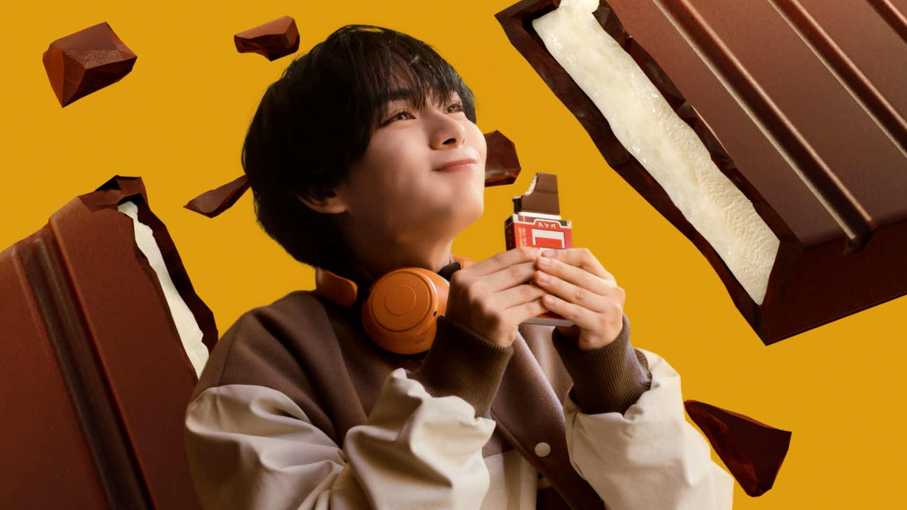 森永製菓「板チョコアイス」の新CMに出演するなにわ男子の大西流星