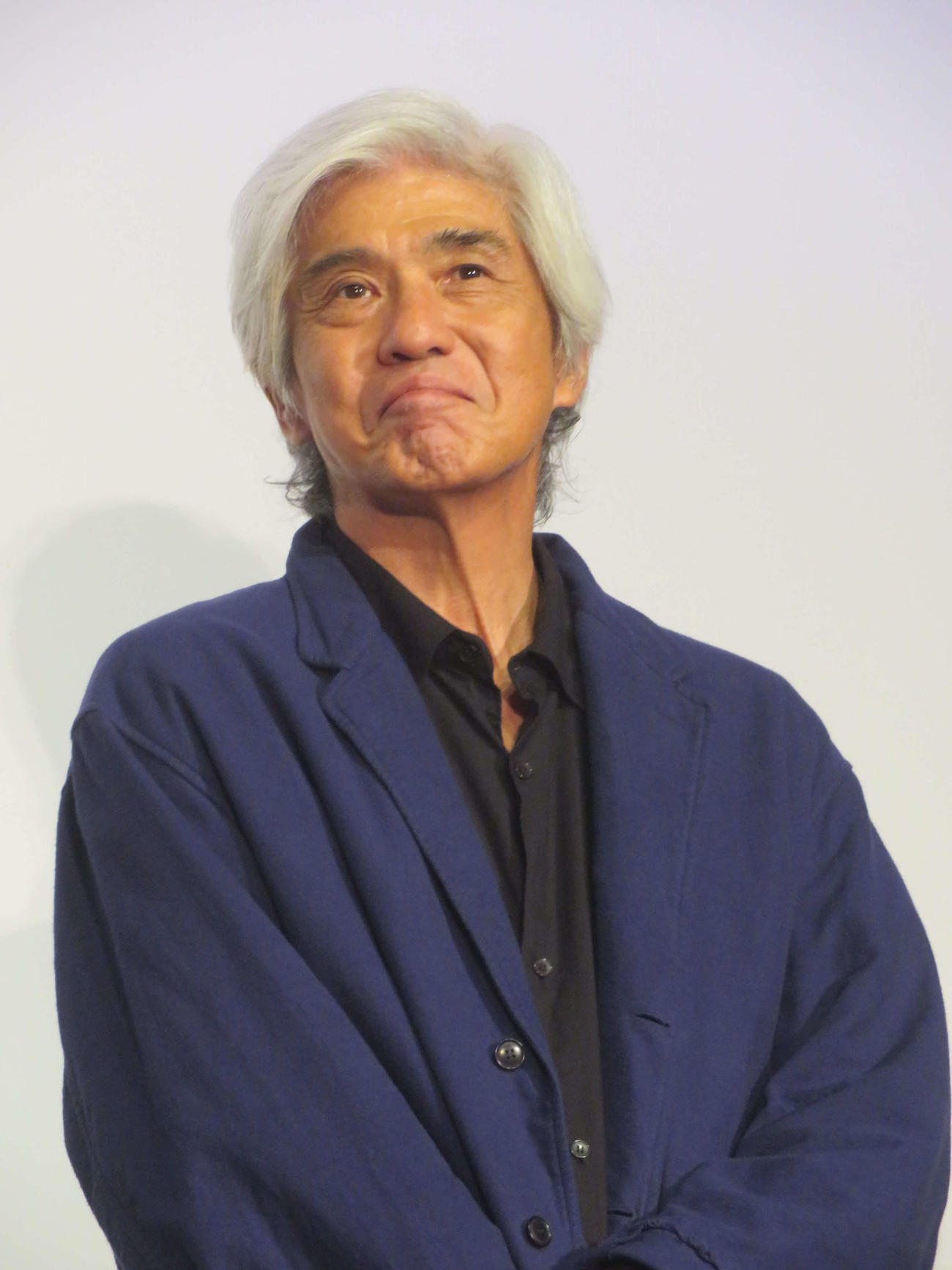 映画「アフター・ザ・クエイク」舞台あいさつ付プレミア上映会に出席した佐藤浩市（撮影・川田和博）