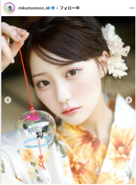 田中美久のインスタグラムから