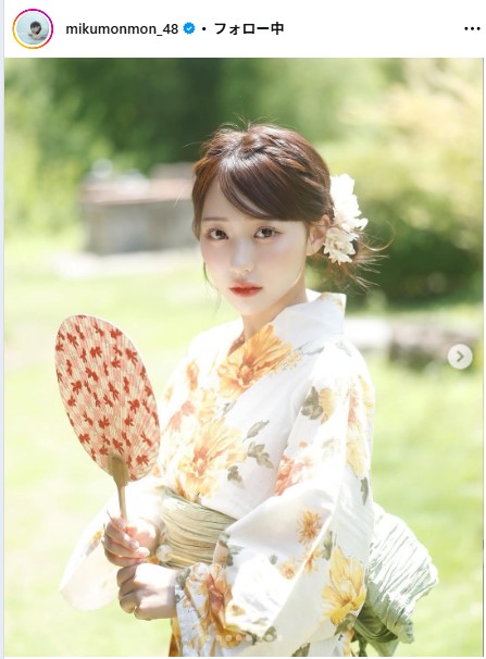田中美久のインスタグラムから