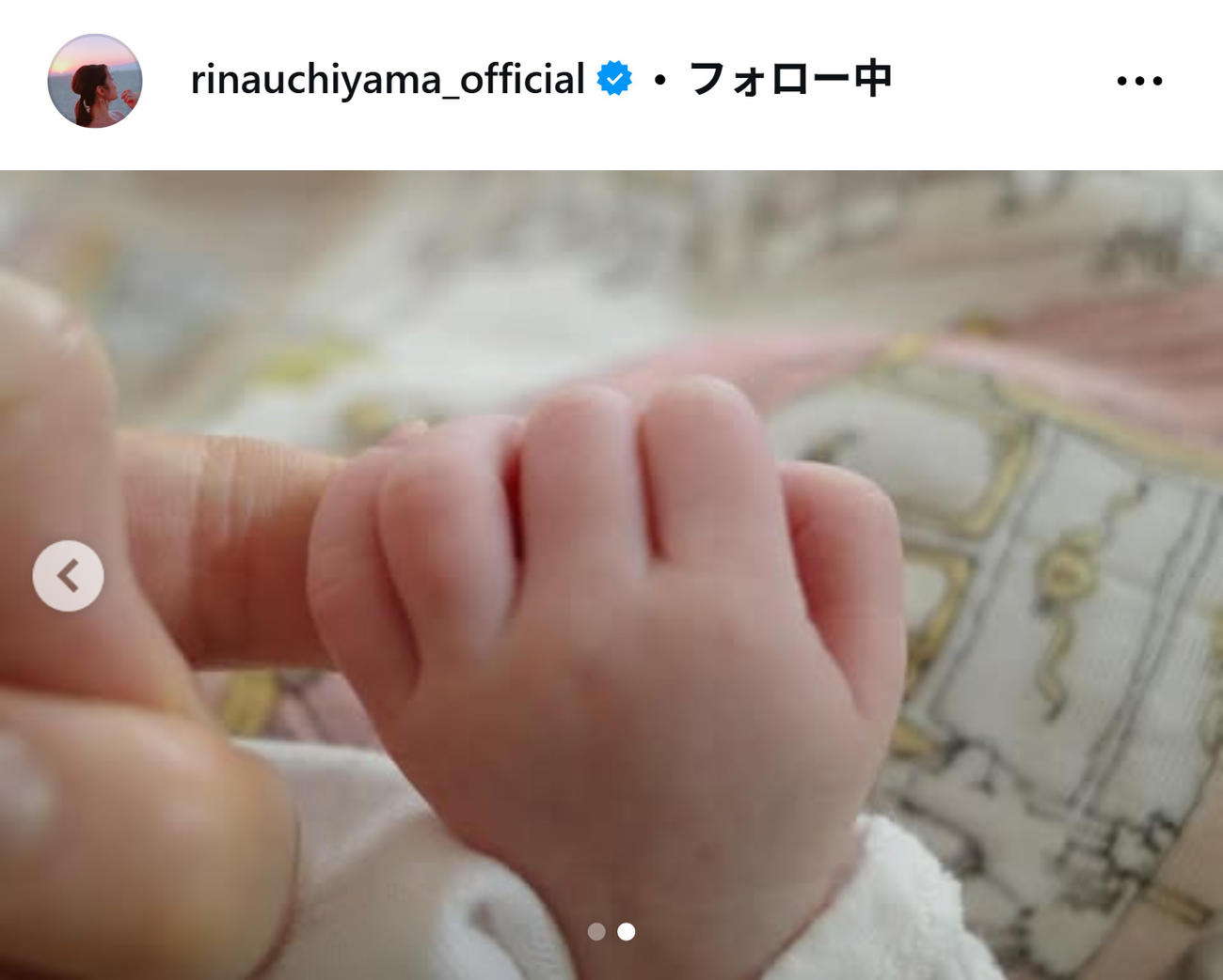 内山理名のインスタグラムから