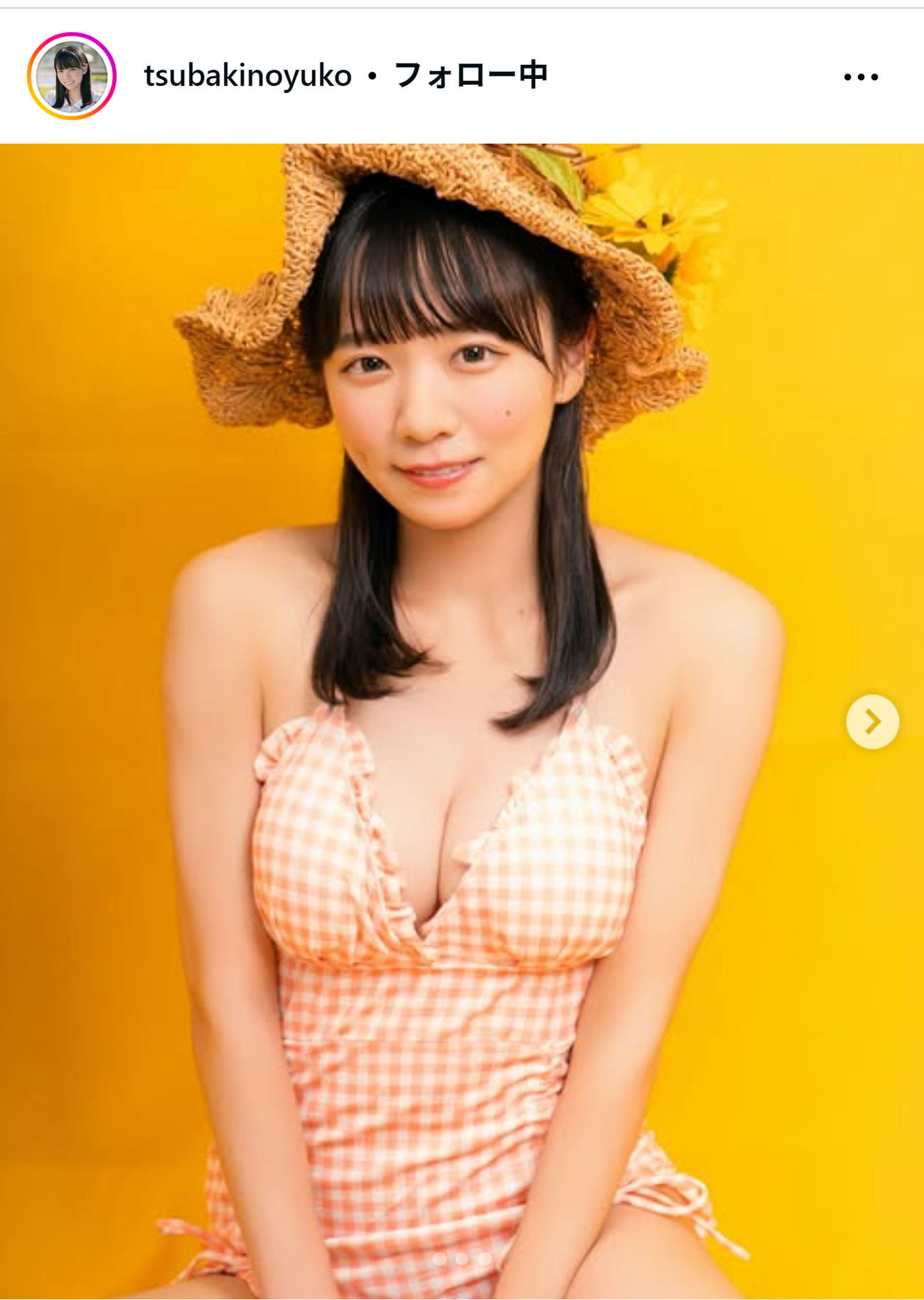 椿野ゆうこのインスタグラムから