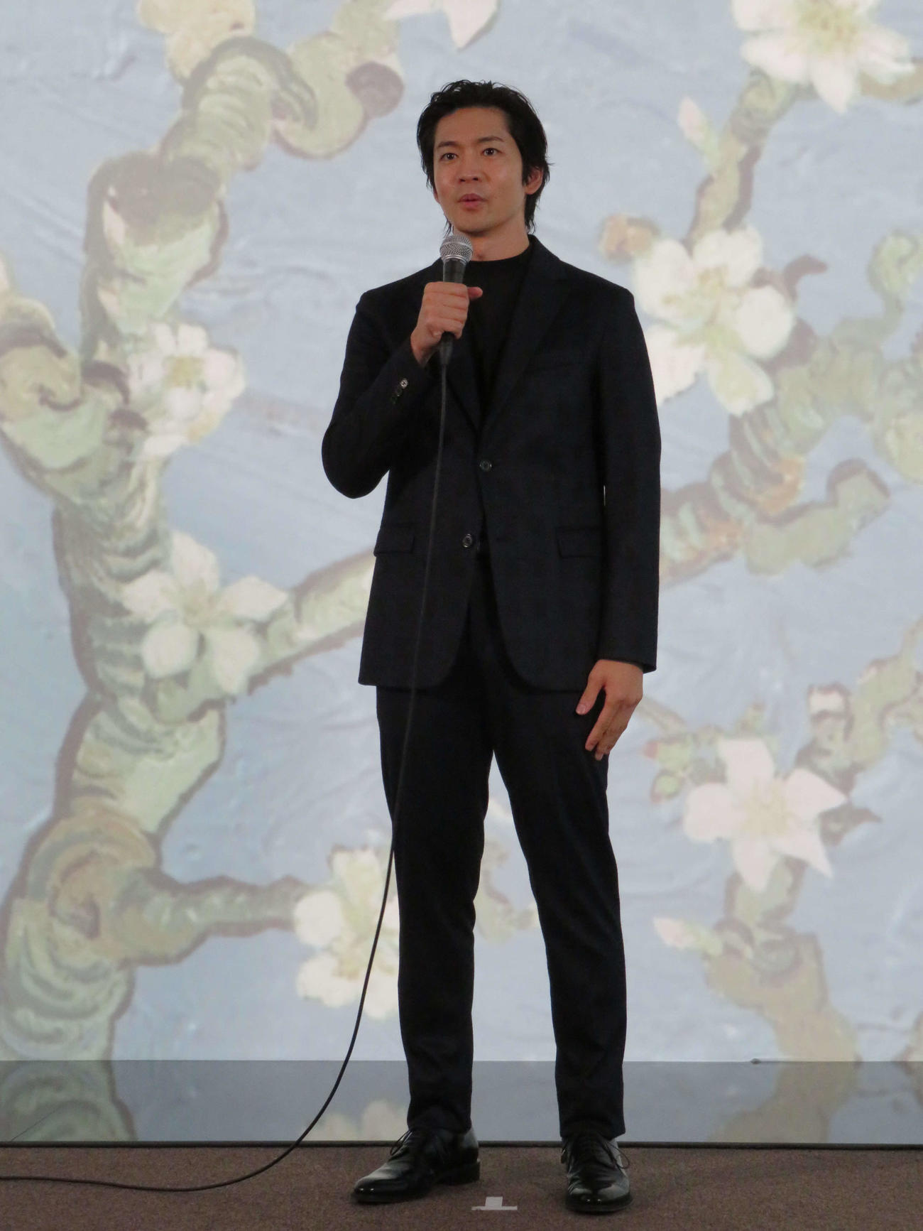 「ゴッホ展　家族がつないだ画家の夢」東京展取材会に出席した松下洸平（撮影・村上幸将）