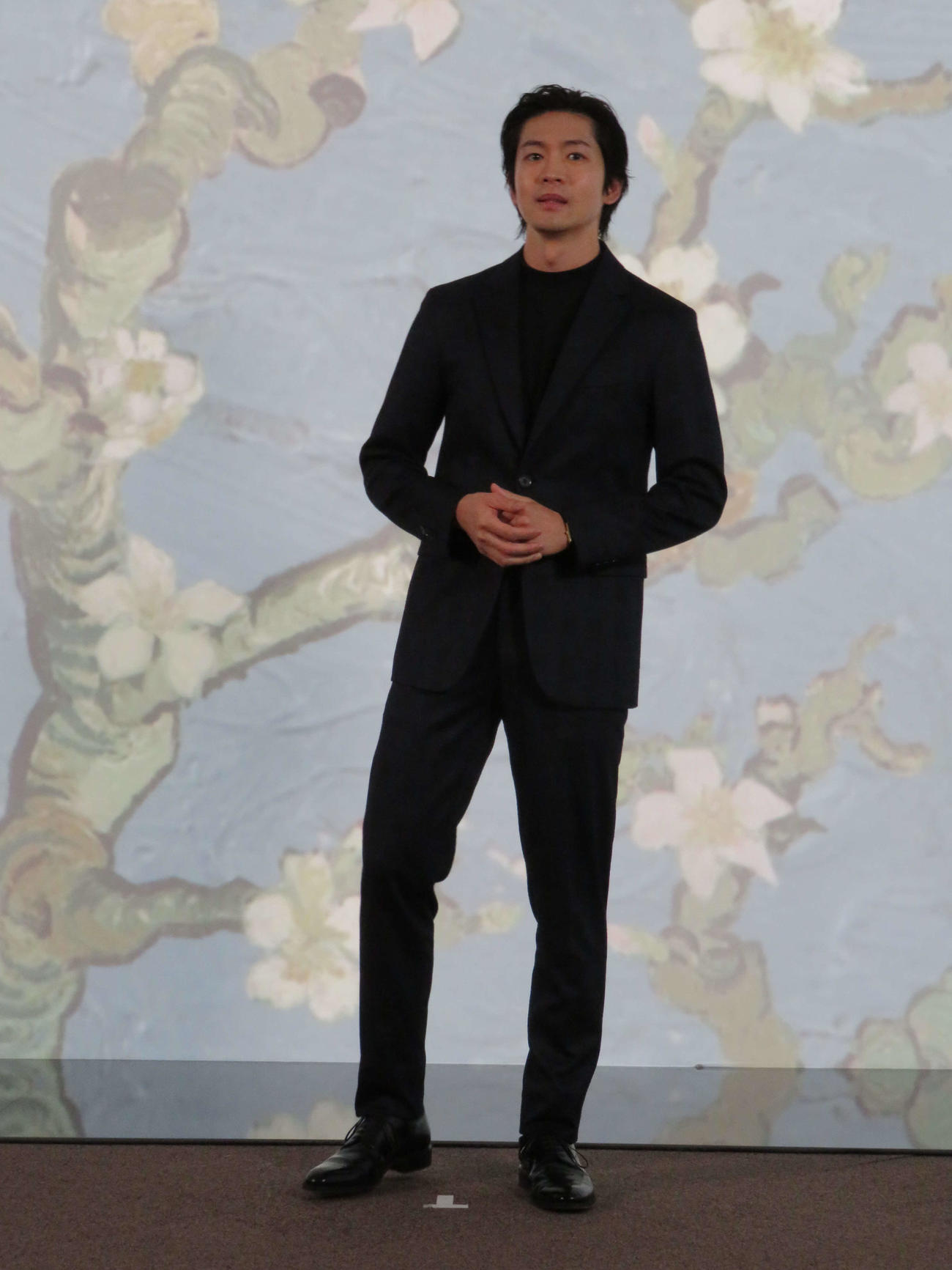 「ゴッホ展　家族がつないだ画家の夢」東京展取材会に出席した松下洸平（撮影・村上幸将）
