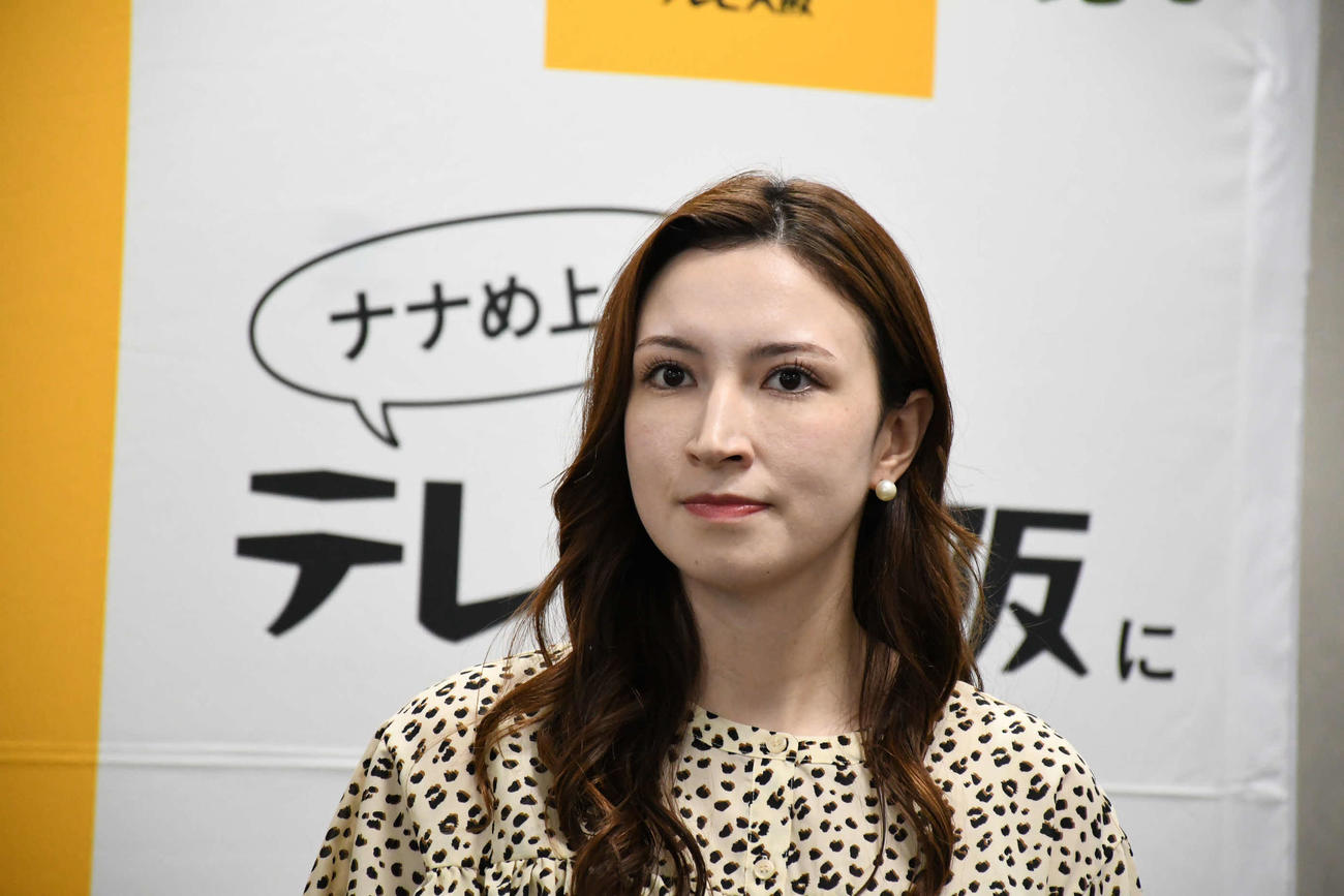 テレビ大阪のウーデンジェニファー里沙アナウンサー（撮影・阪口孝志）