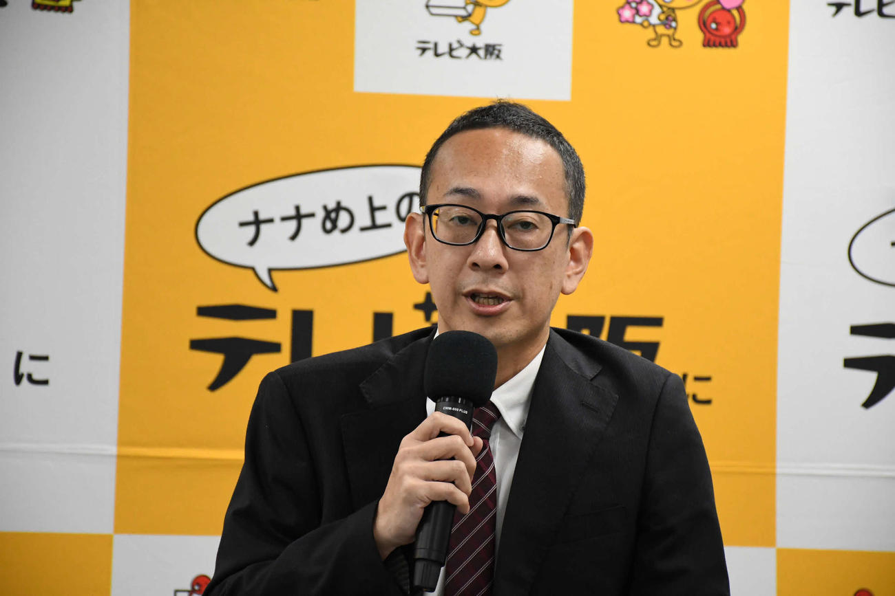 テレビ大阪の羽柴康晴編成部長（撮影・阪口孝志）