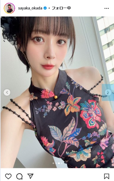 岡田紗佳のインスタグラムから