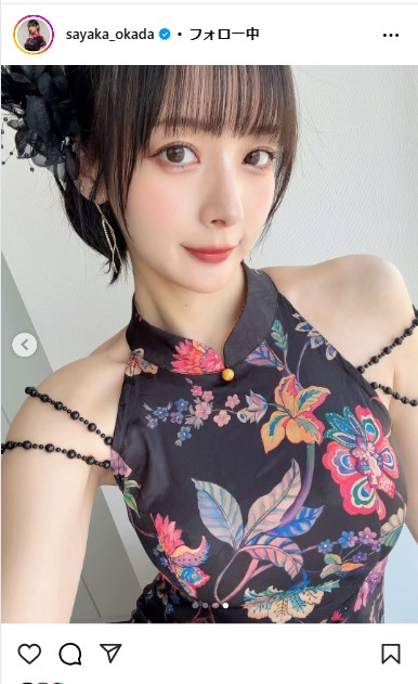 岡田紗佳のインスタグラムから