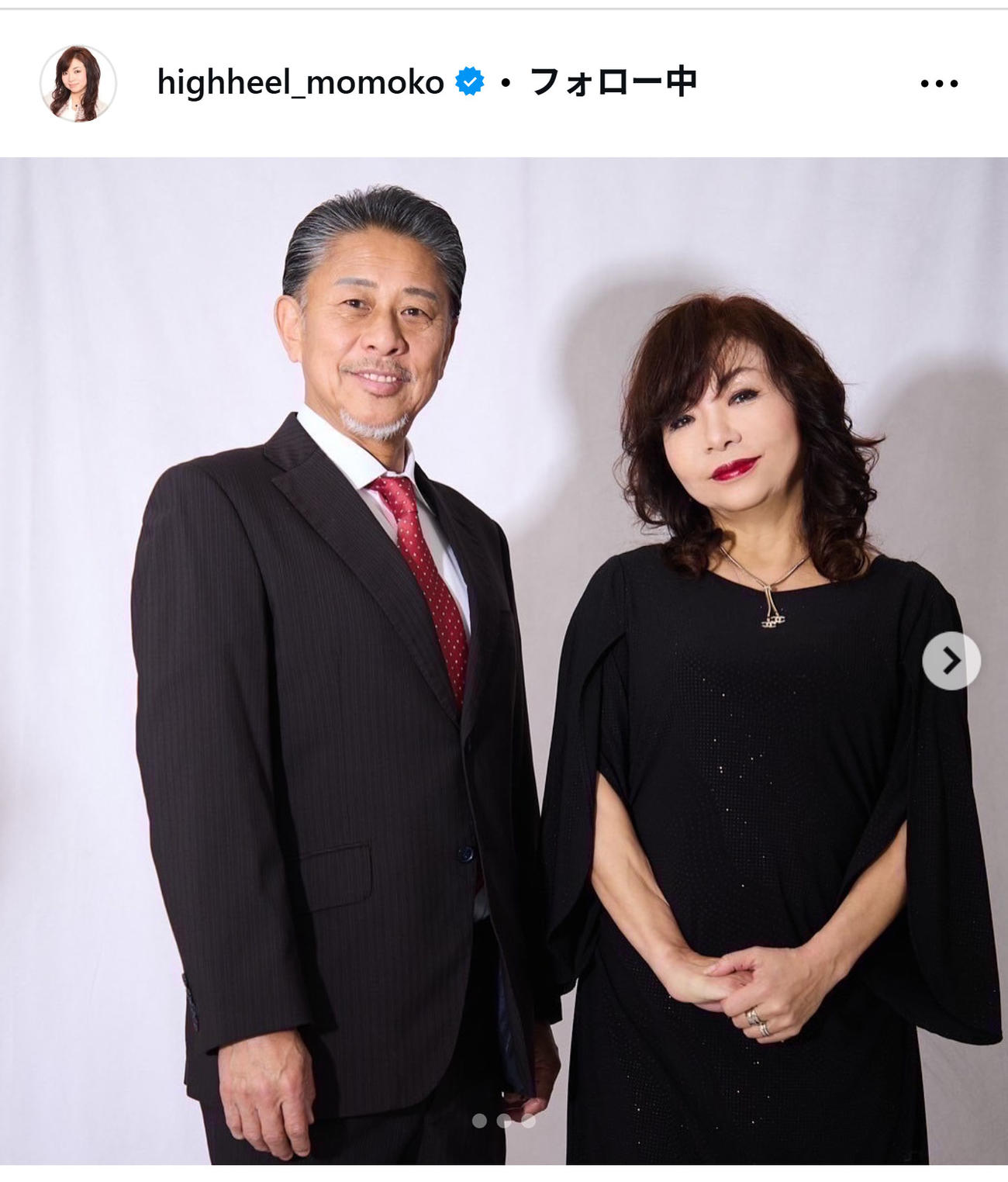 ハイヒール・モモコのインスタグラムから