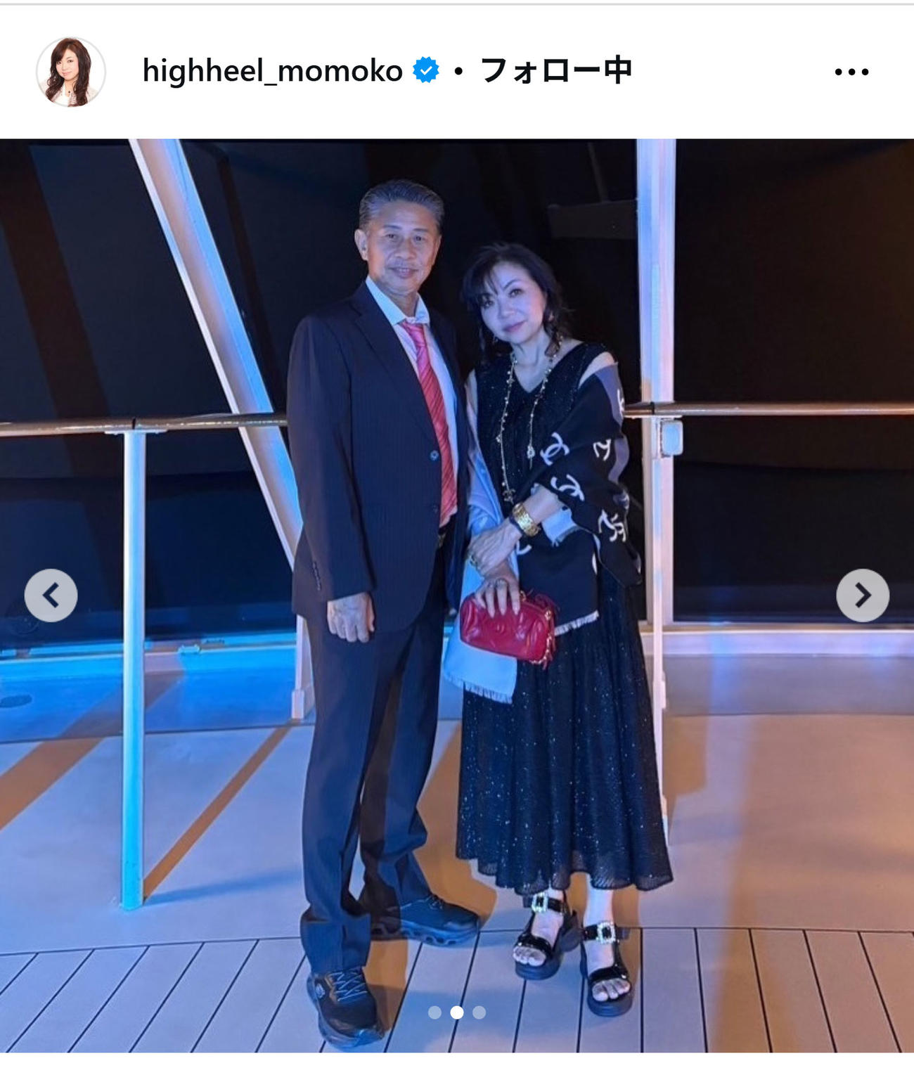 ハイヒール・モモコのインスタグラムから