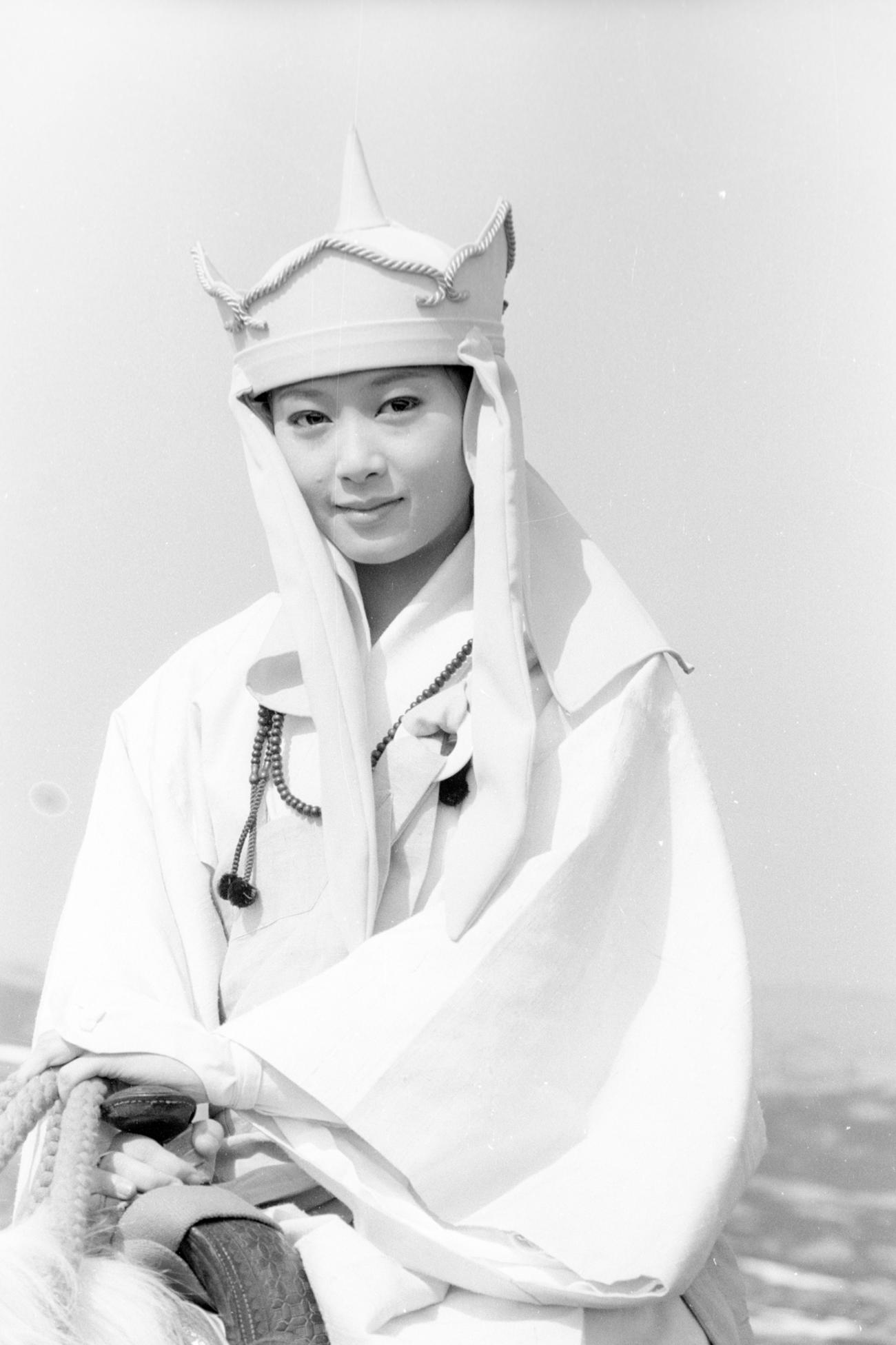 三蔵法師役の夏目雅子さん＝78年4月