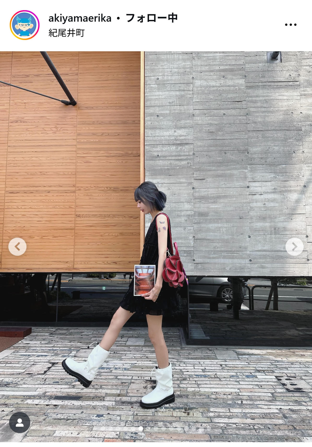 秋山衣梨佳さんのインスタグラムから