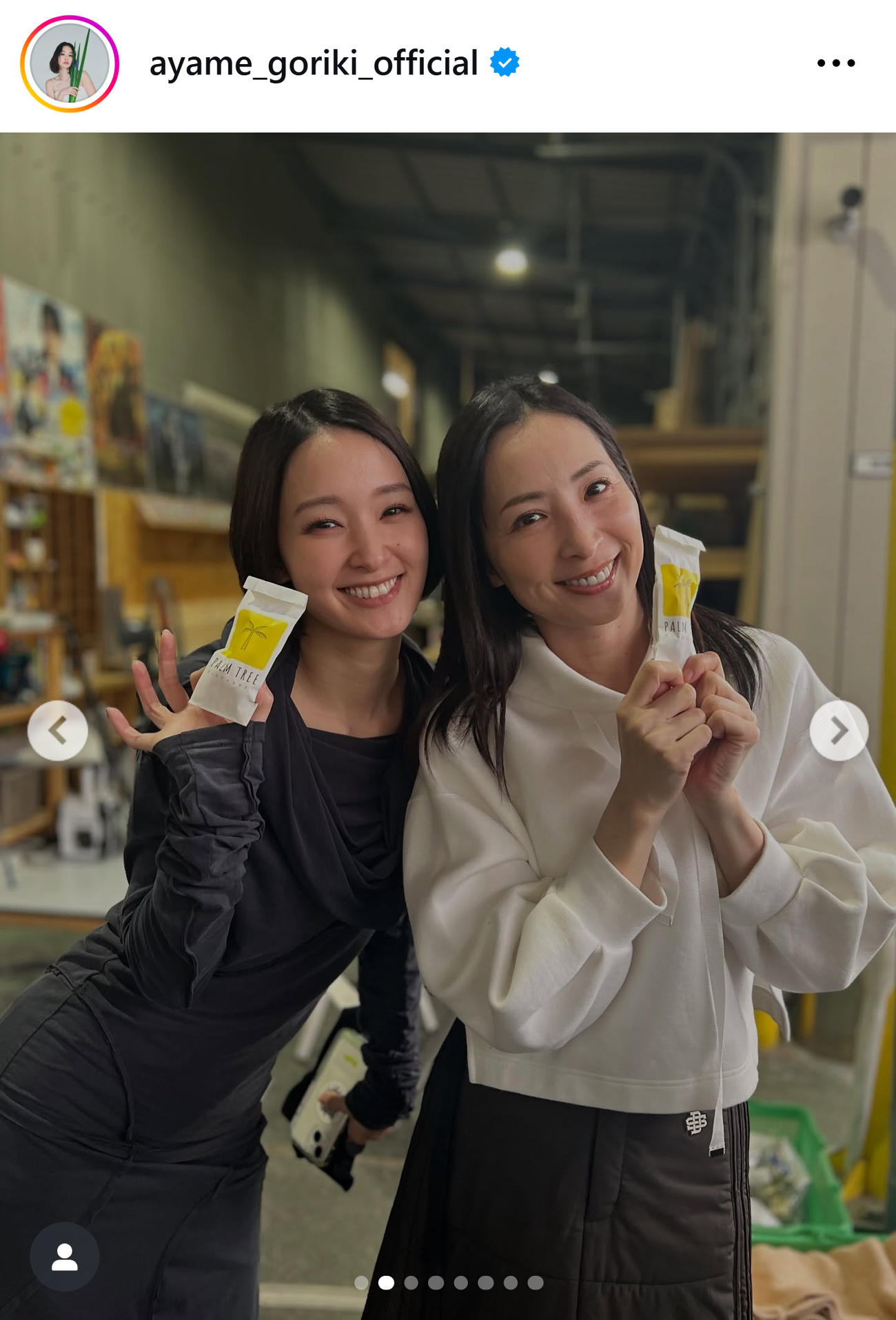 剛力彩芽のインスタグラムから