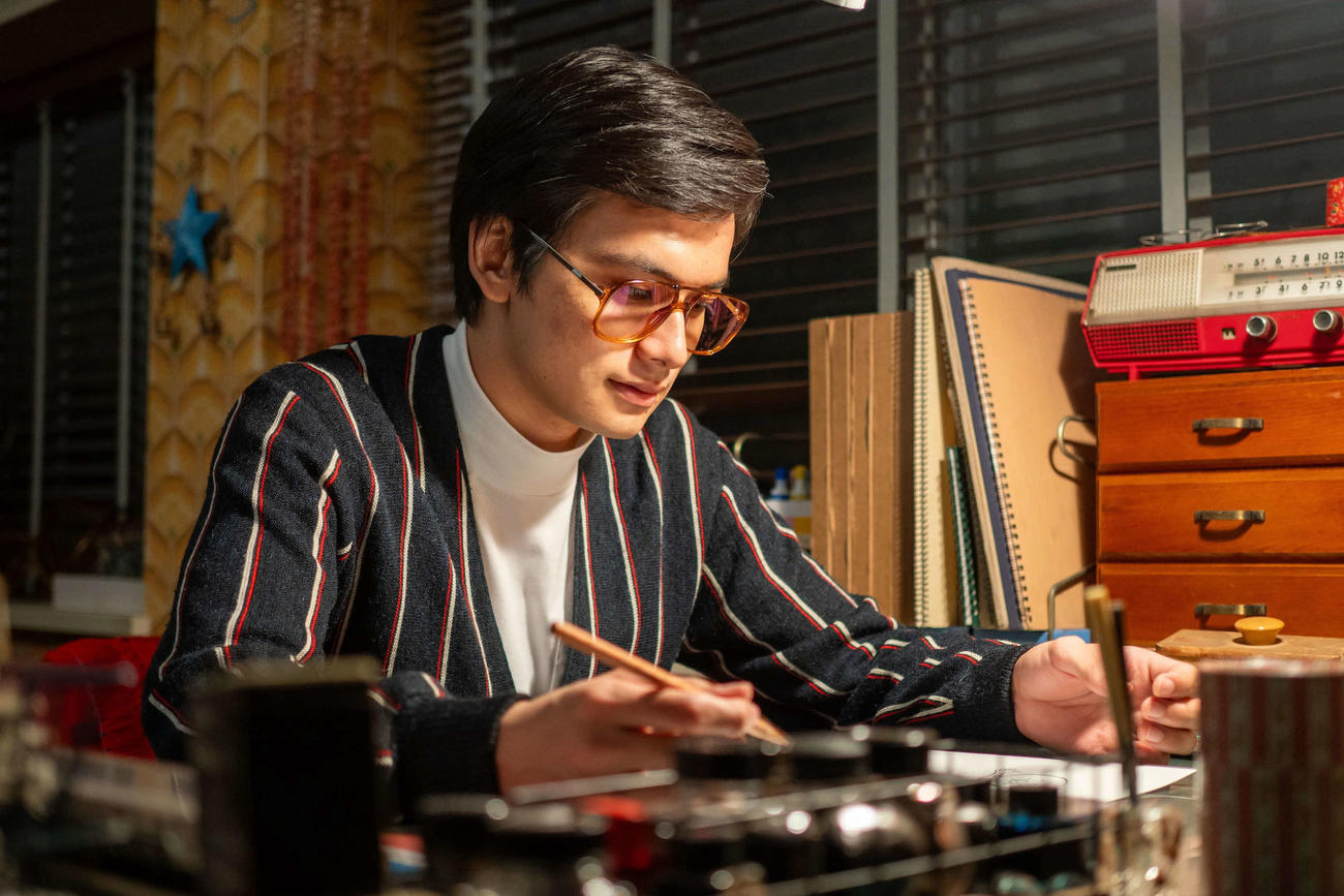 NHK連続テレビ小説「あんぱん」の場面写真。北村匠海演じる柳井嵩