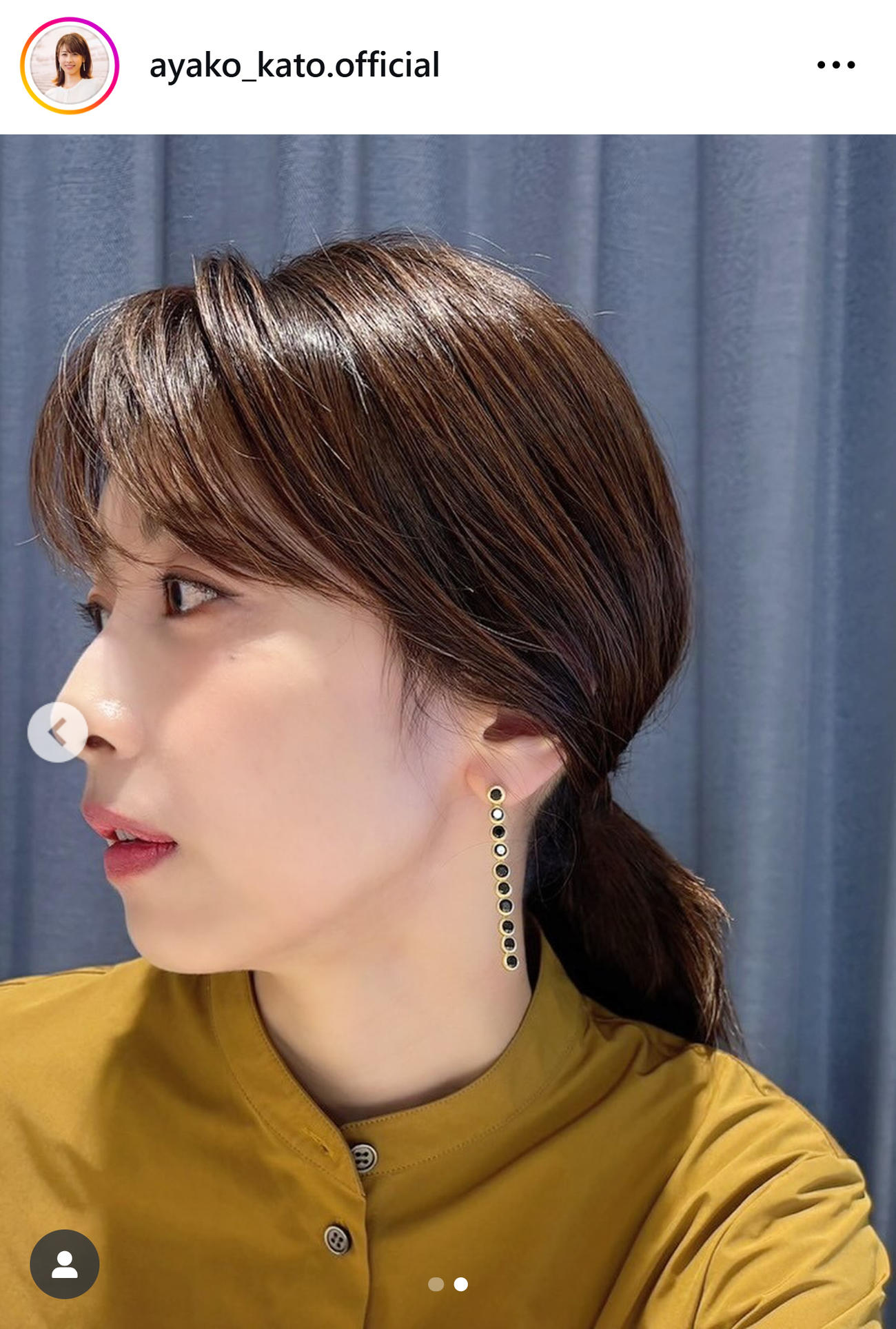 悶絶級の美唇（加藤綾子のインスタグラムから）